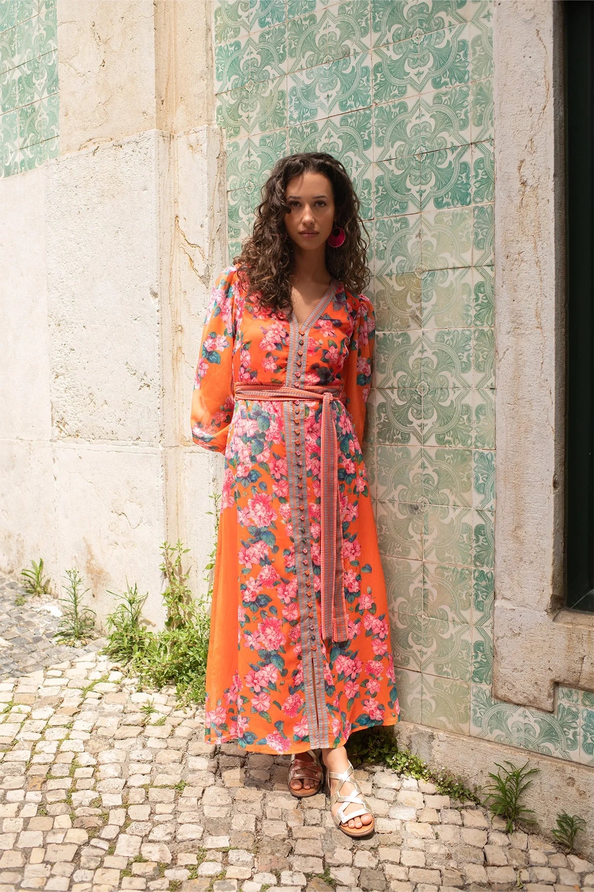 Raishma Studio Orange Athena Orange Dress