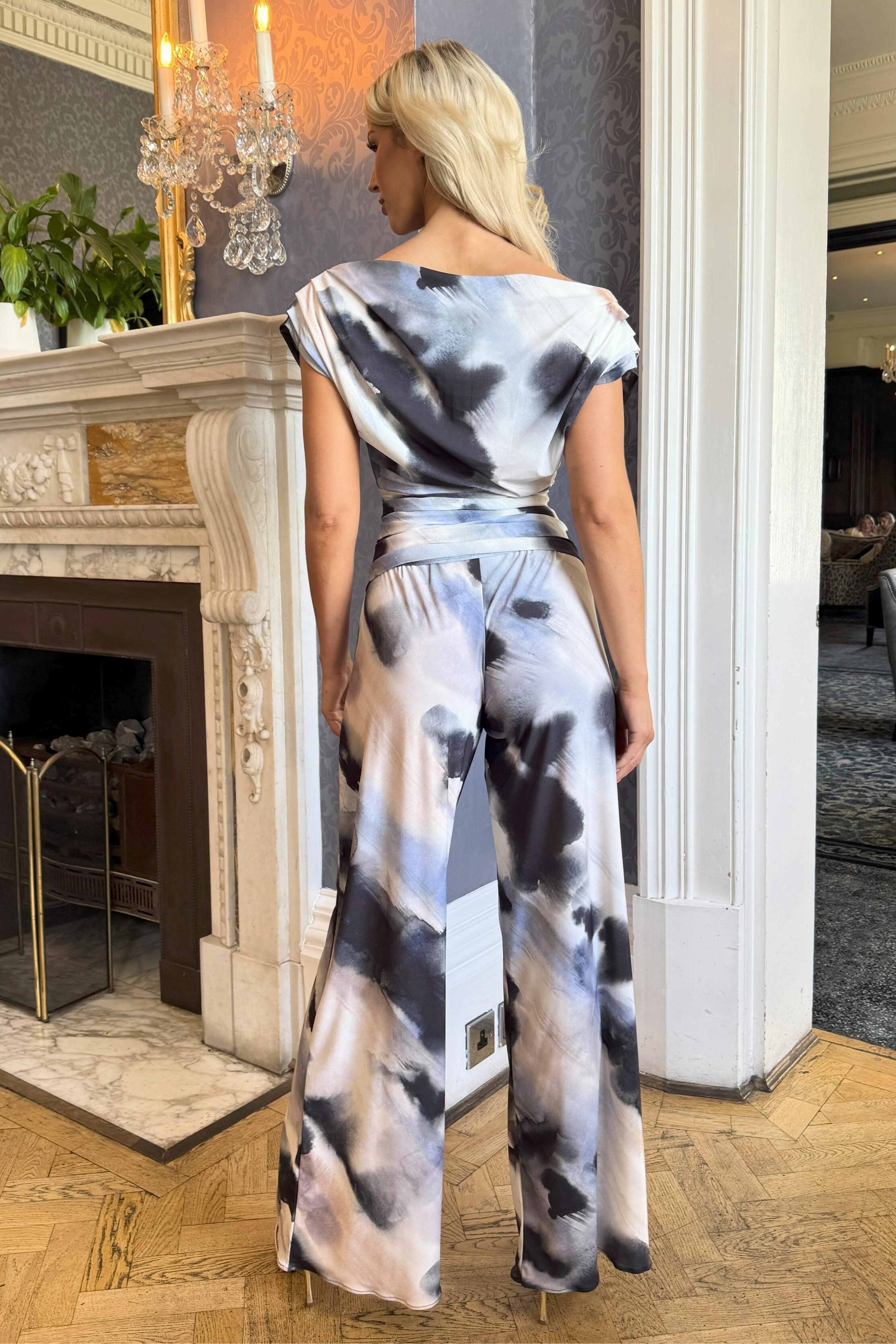Atom Label Abstract Print Ss26 Carbon Jumpsuit