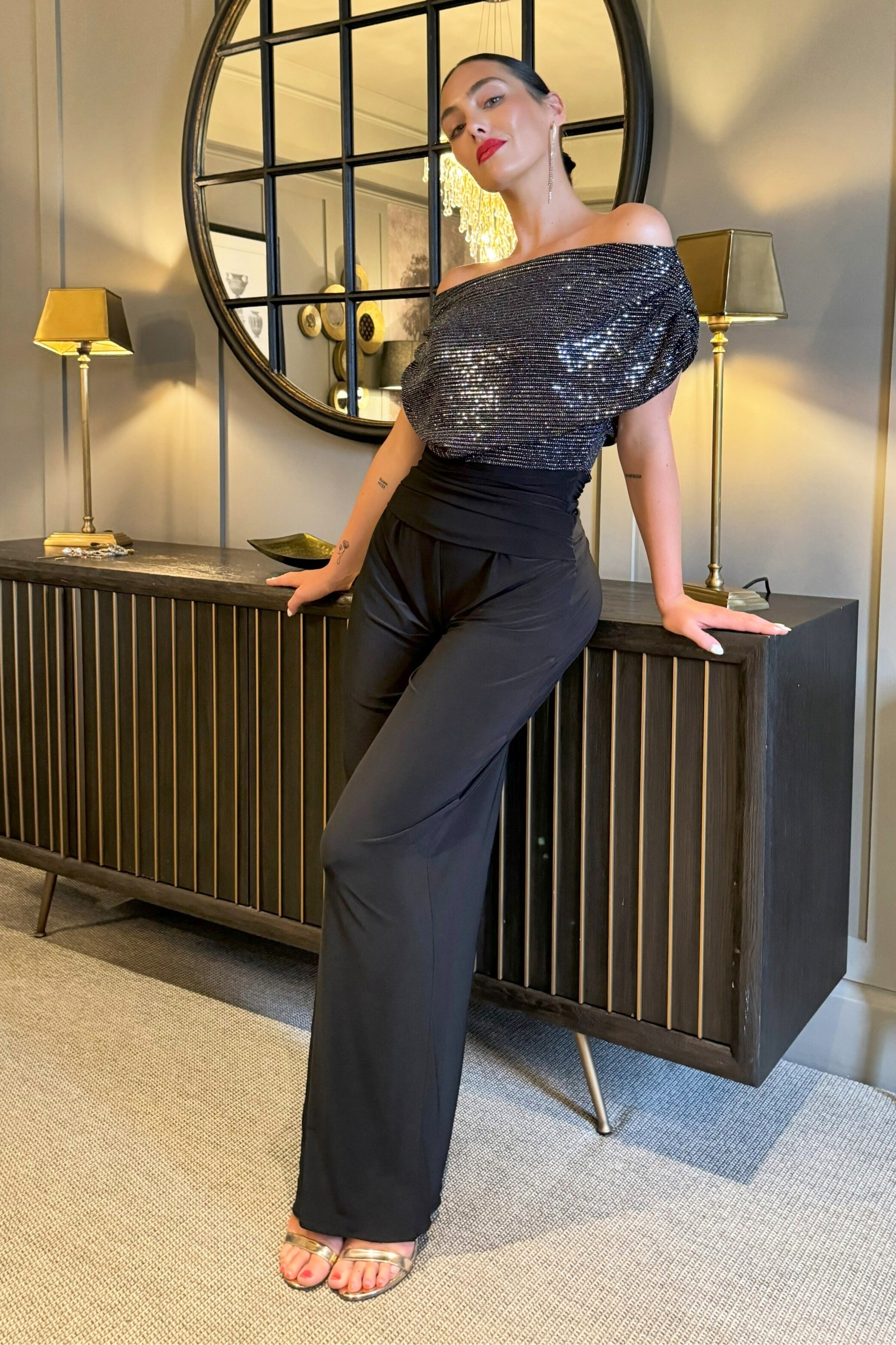 Atom Label Gunmetal Carbon Jumpsuit