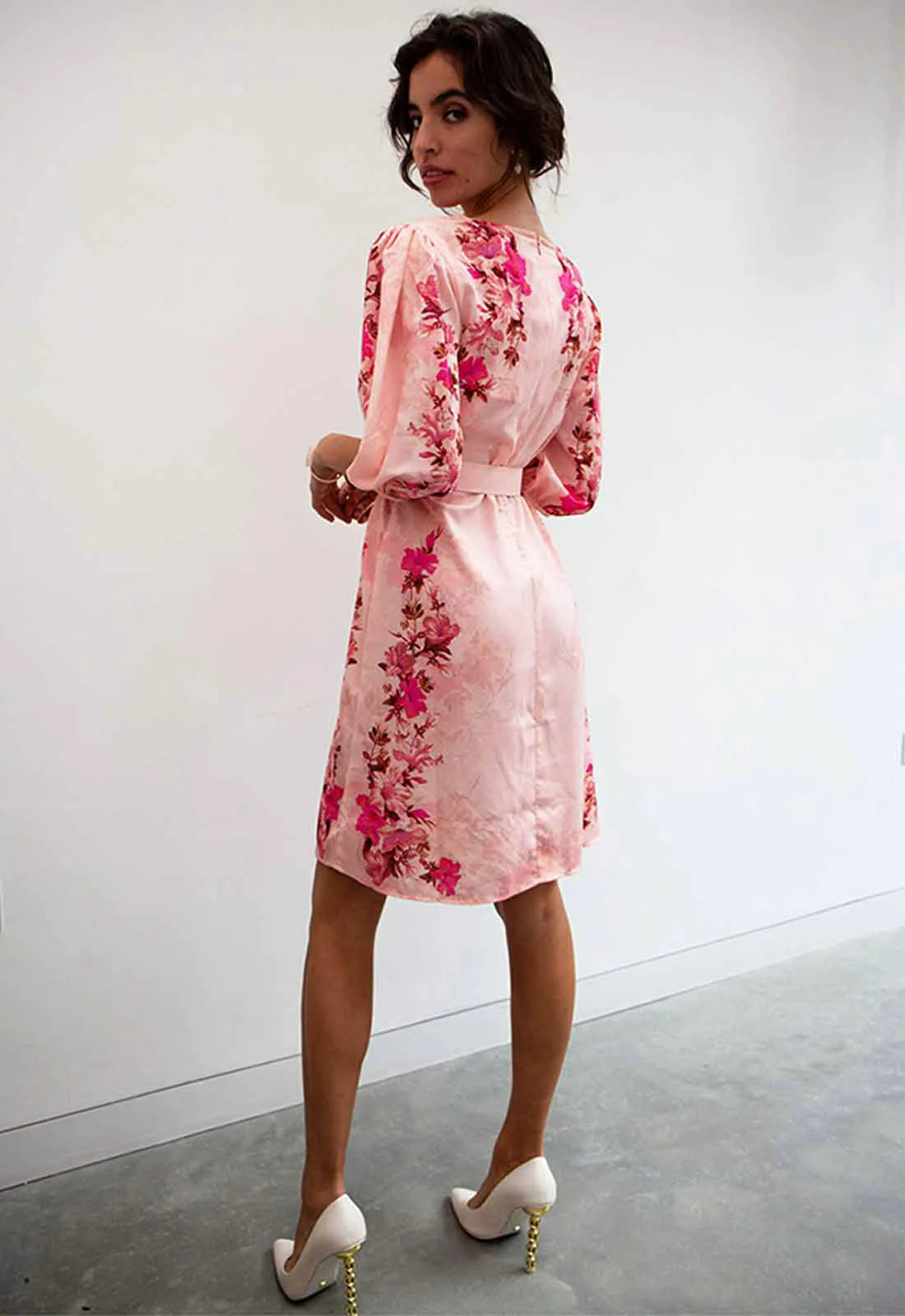 Raishma Studio Peach Cari Print Dress
