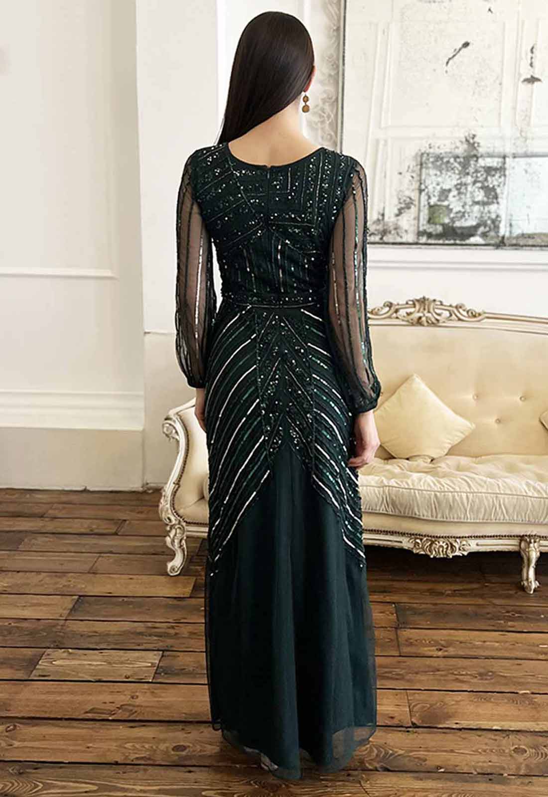 Raishma Couture Green Caroline Dress