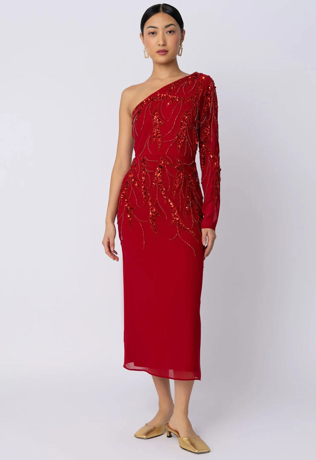 Raishma Couture Red Elara Red Dress