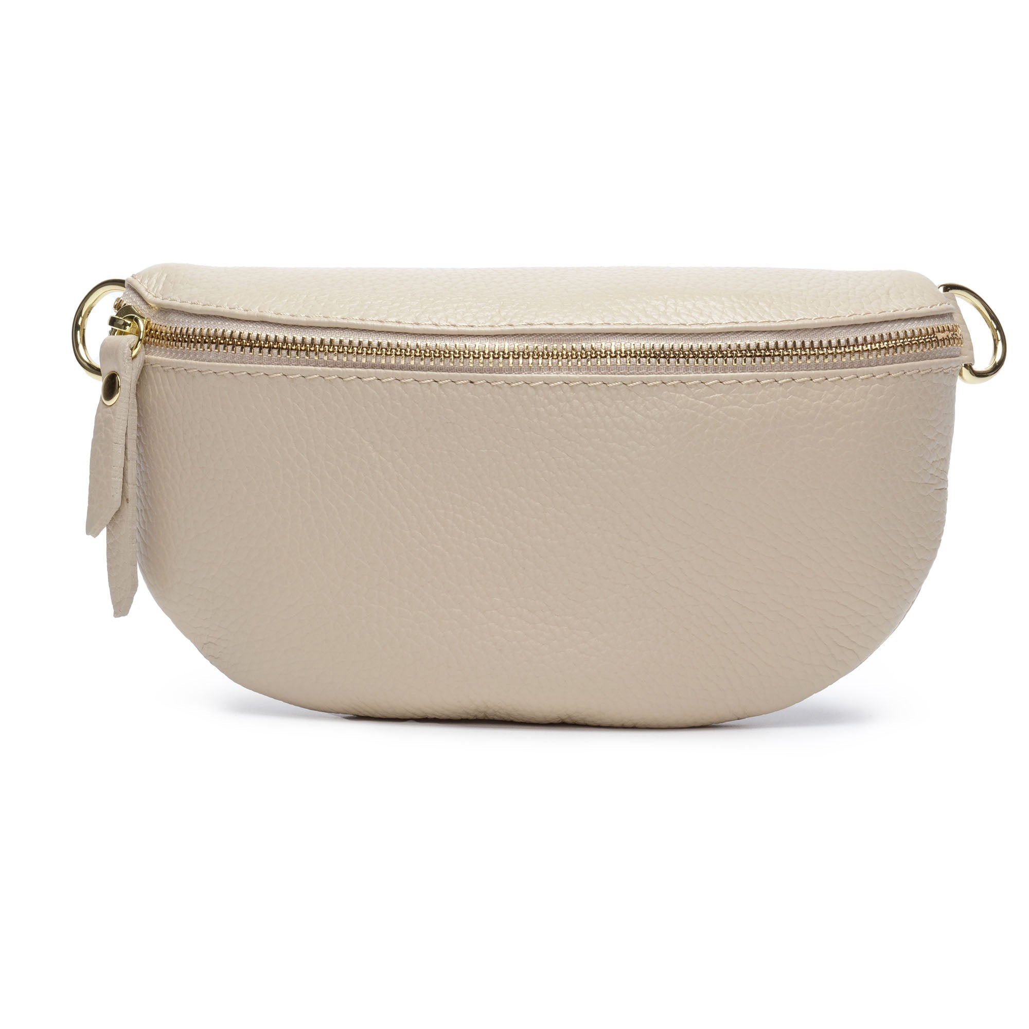 Elie Beaumont Sling Bag - Stone with black/white abstract Strap