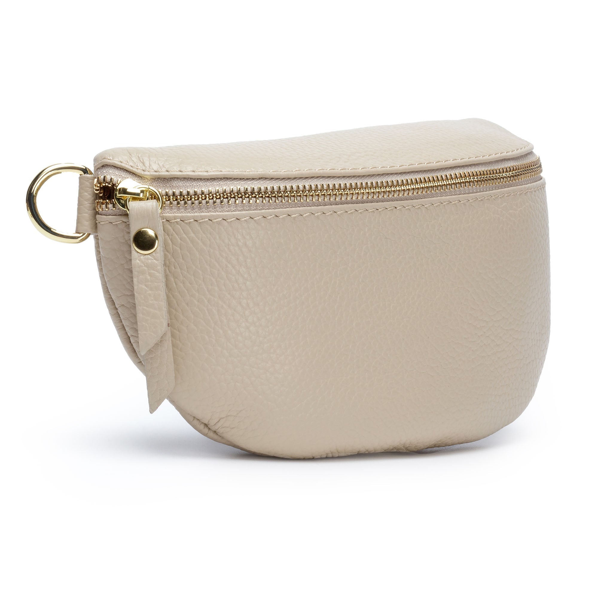 Elie Beaumont Sling Bag - Stone with black/white abstract Strap