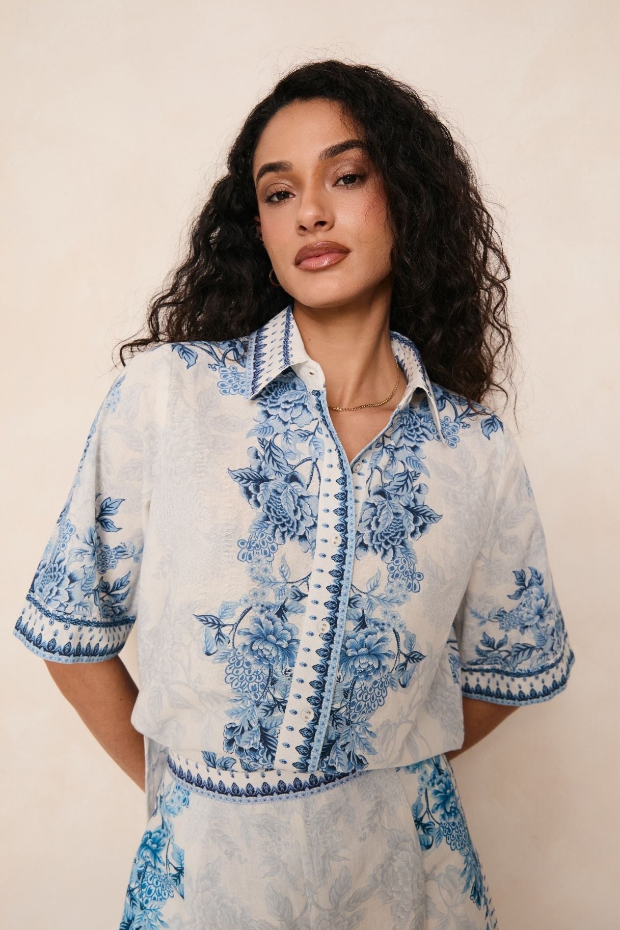 Raishma Studio Blue Ethel Shirt