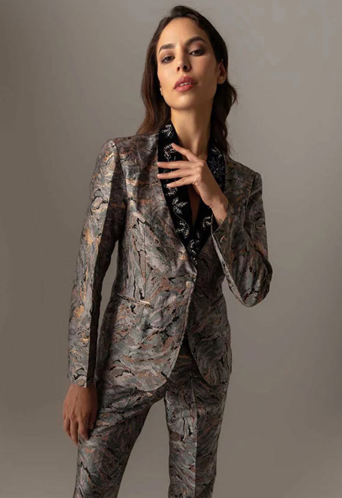 Raishma Couture Grey Flavia Jacket