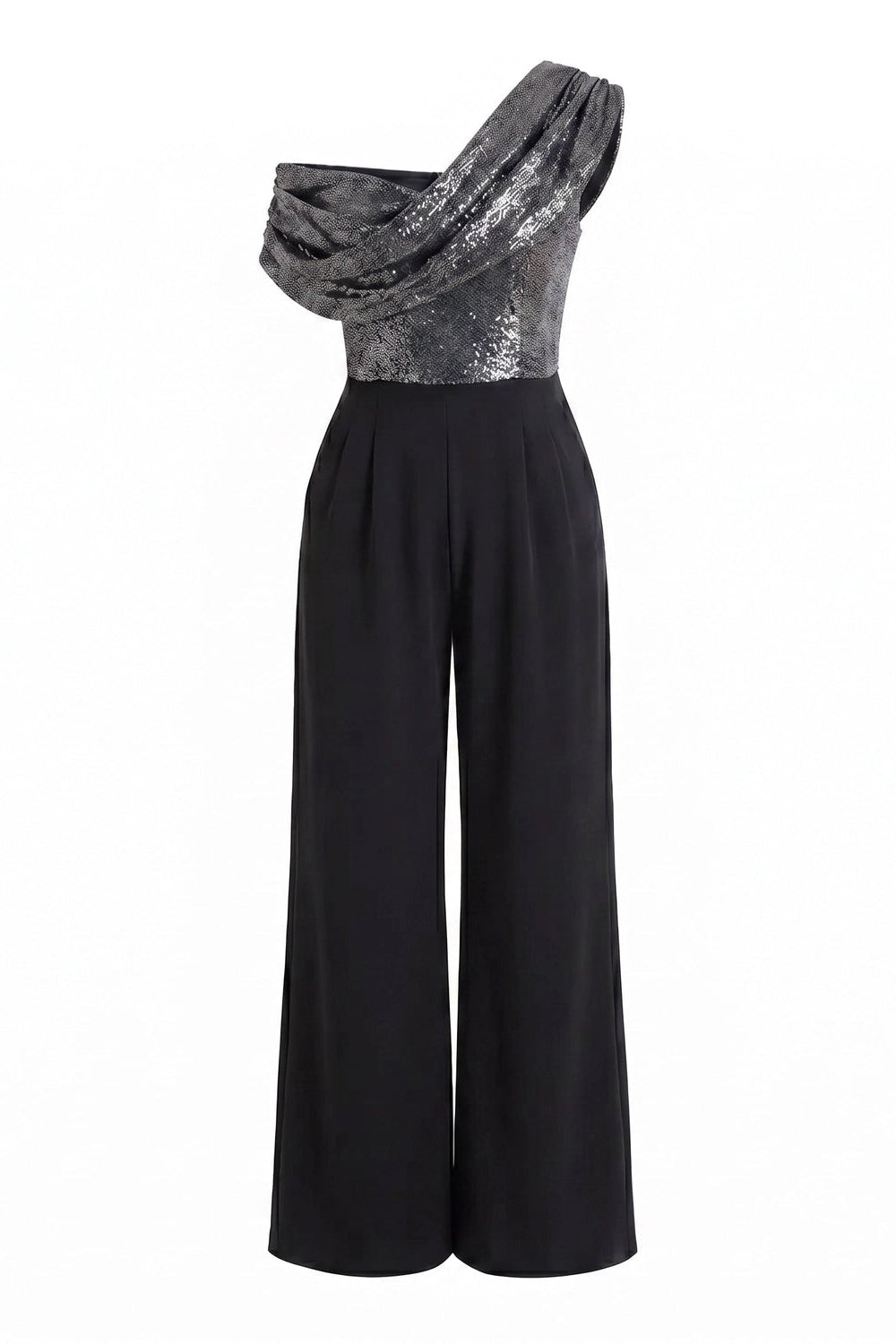 Atom Label Black & Gunmetal Venice Jumpsuit
