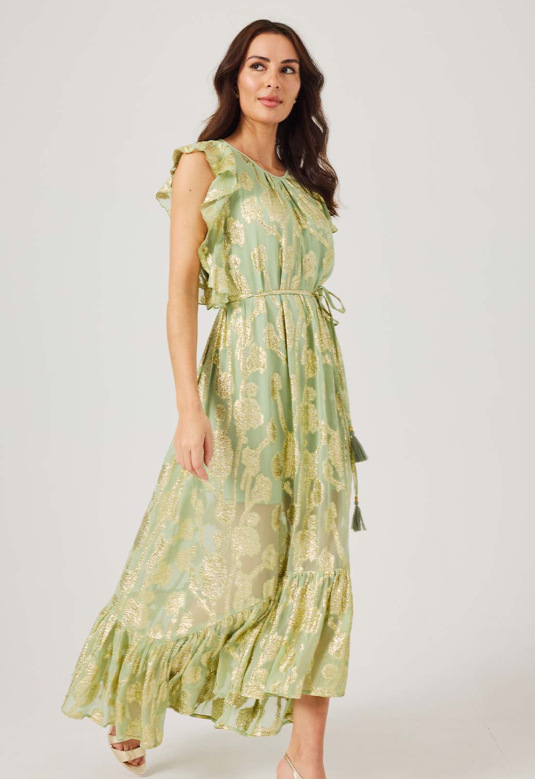 Samantha Jane Sage Hallie Jaquard Dress Samantha Jane Sage Hallie Jaquard Dress