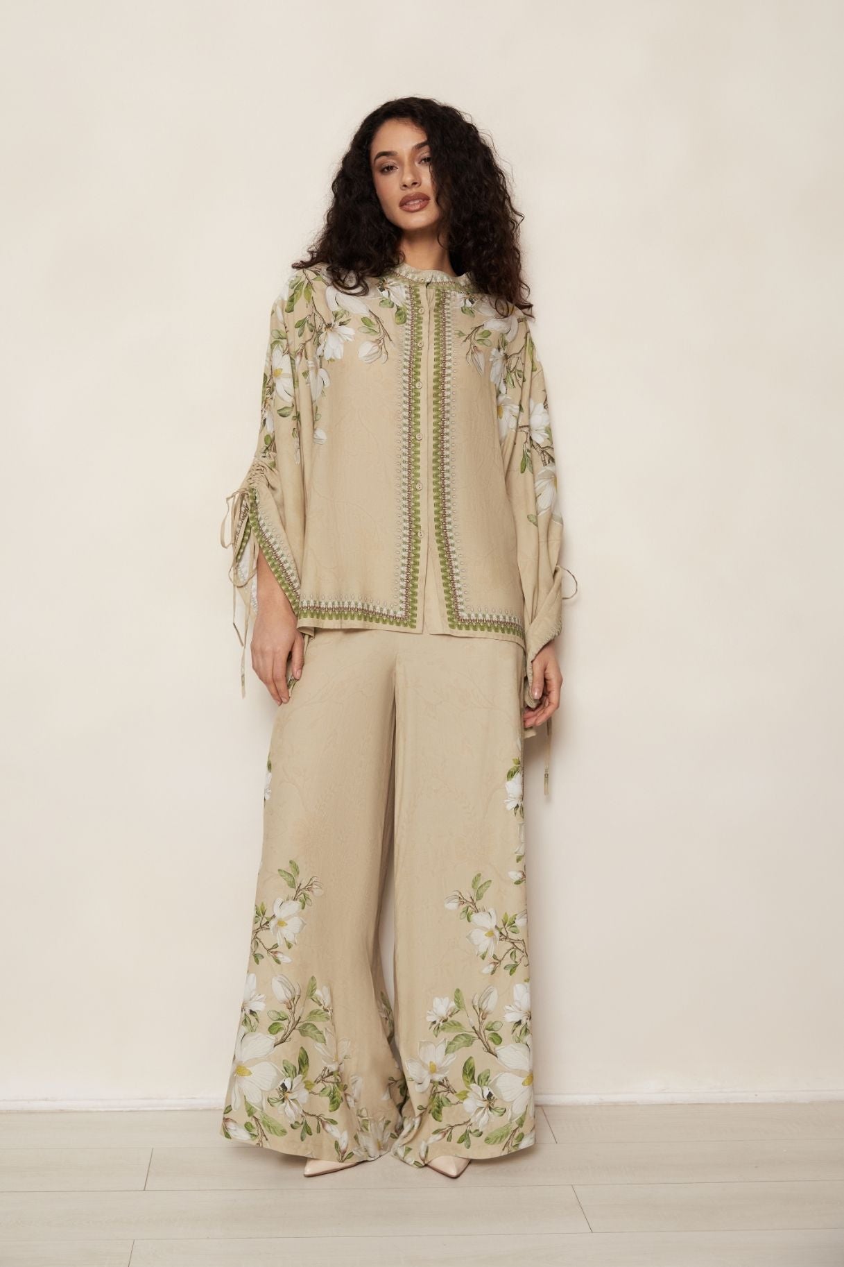 Raishma Studio Blue Hilda Biscuit Shirt