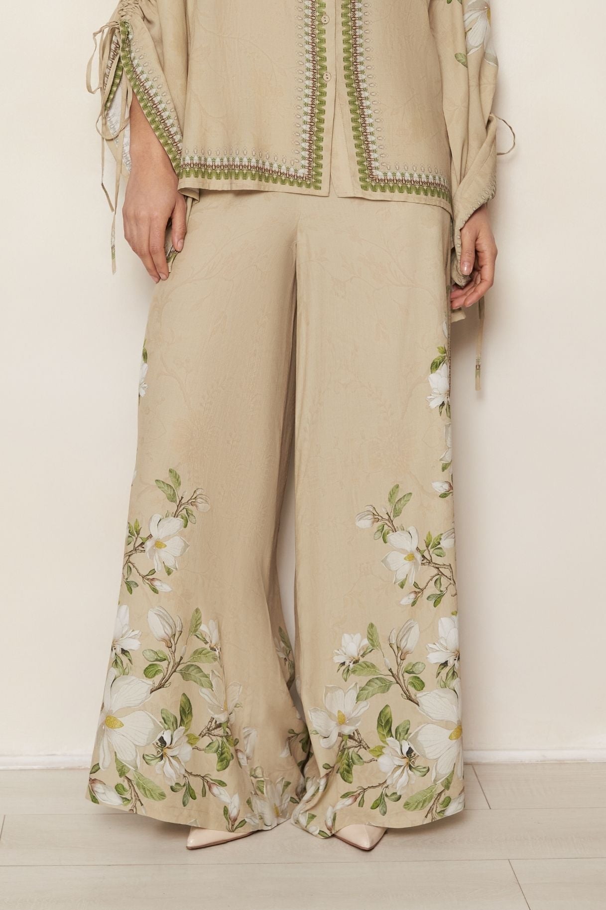 Raishma Studio Blue Hilda Biscuit Trousers