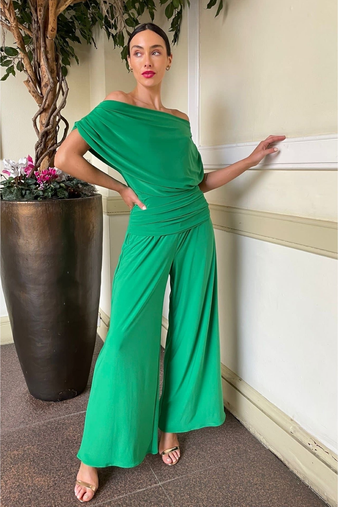 Atom Label Emerald Green Carbon Jumpsuit