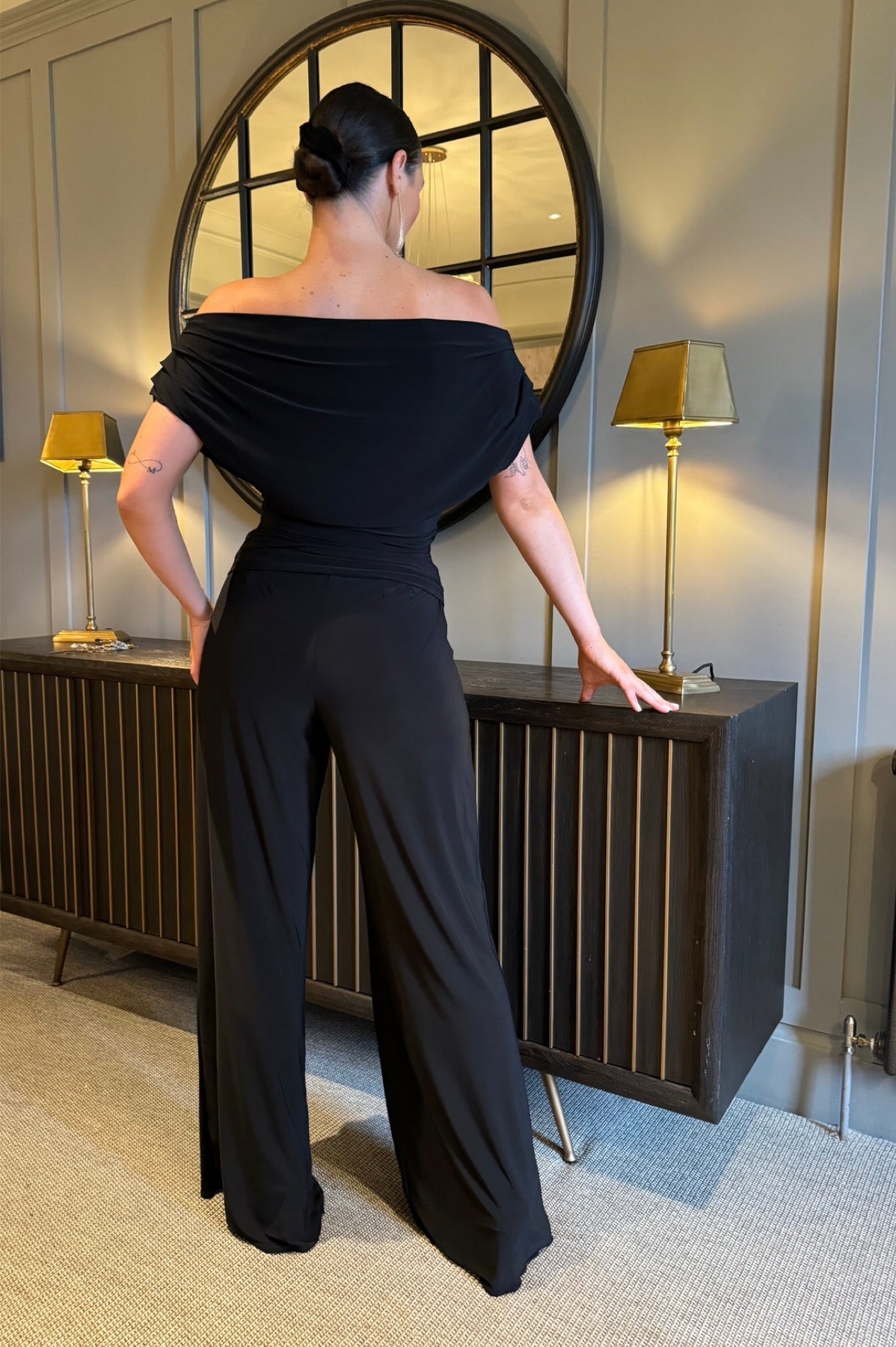 Atom Label Black Carbon Jumpsuit