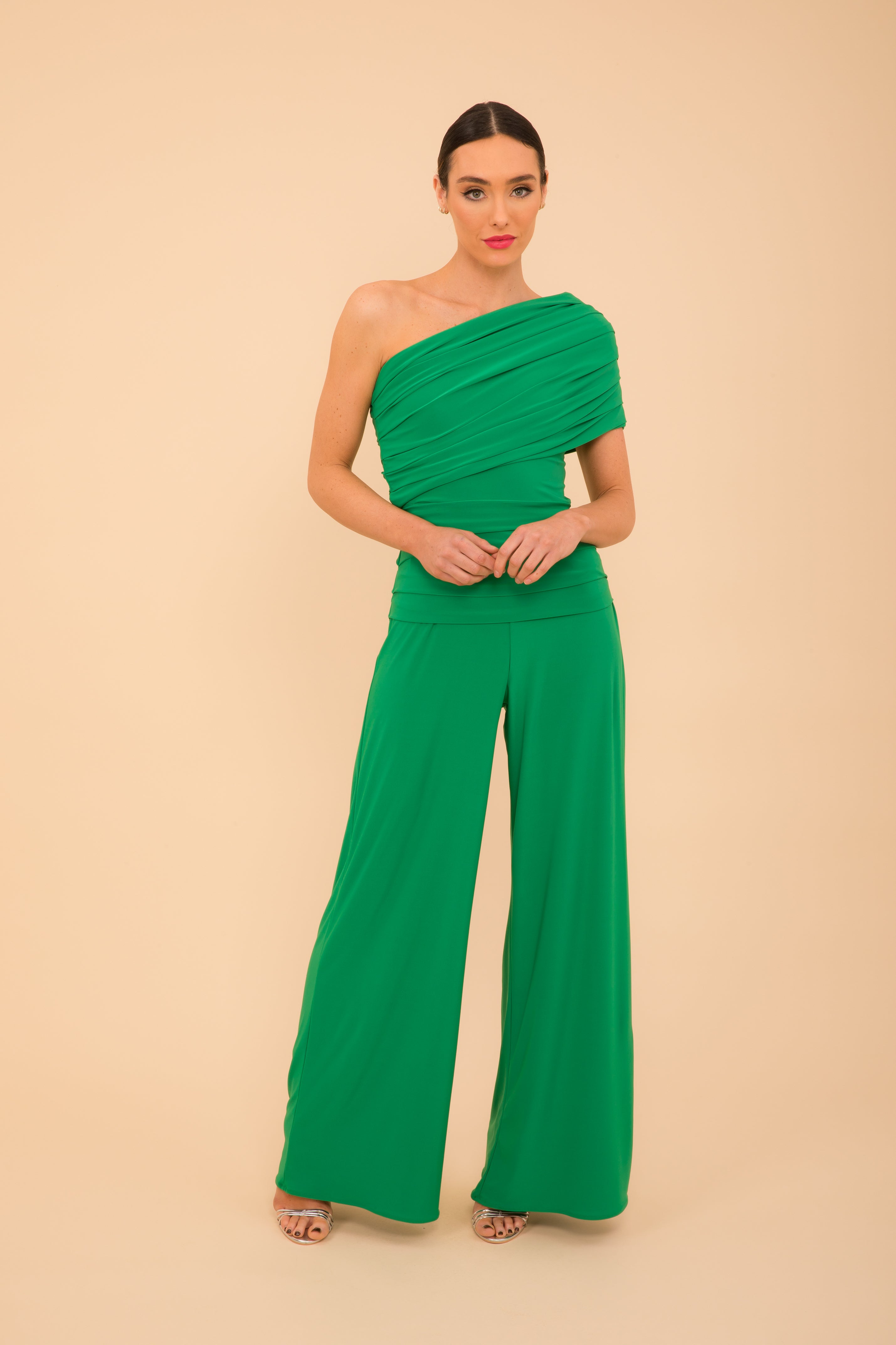 Atom Label Green Rhodium Jumpsuit
