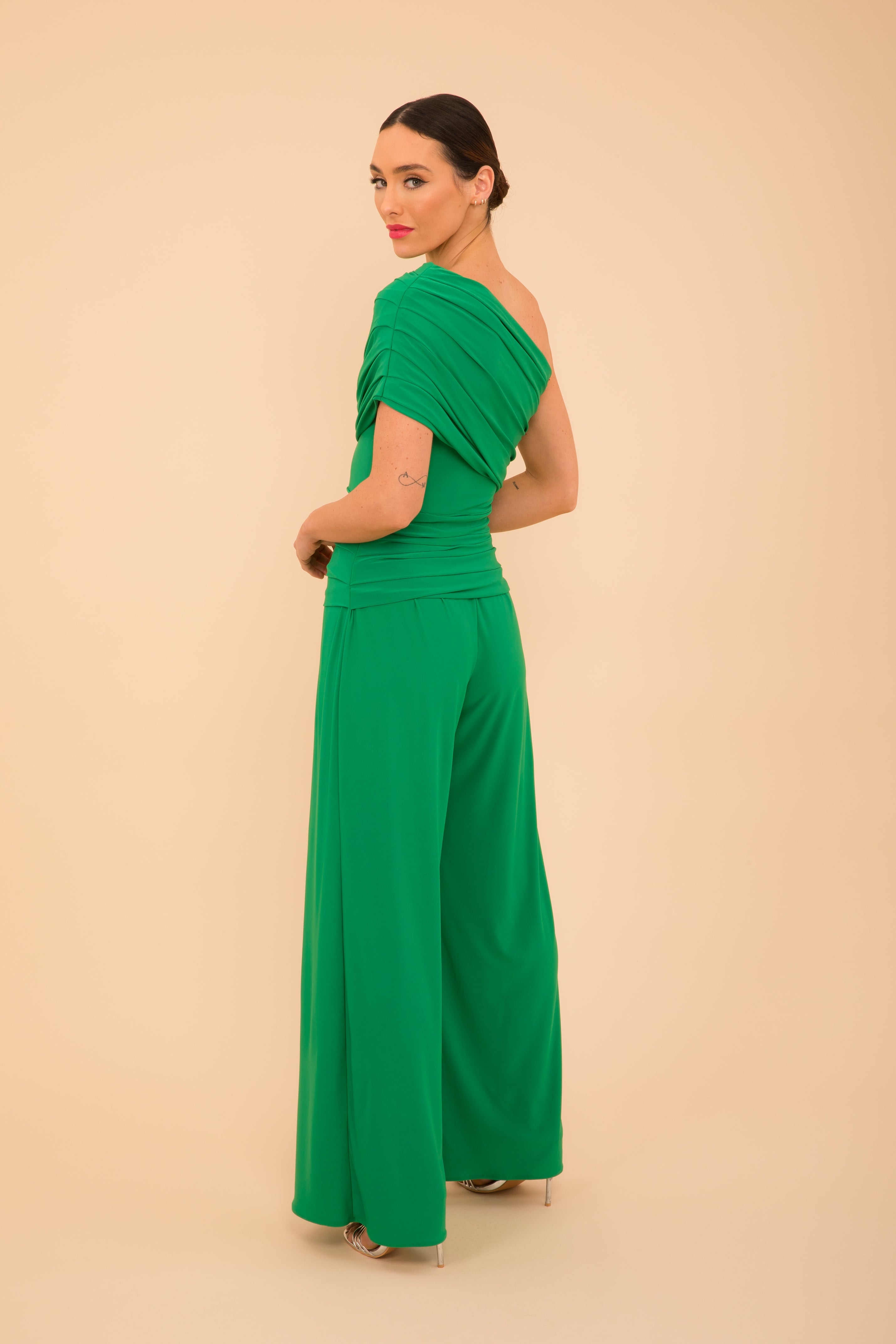 Atom Label Green Rhodium Jumpsuit