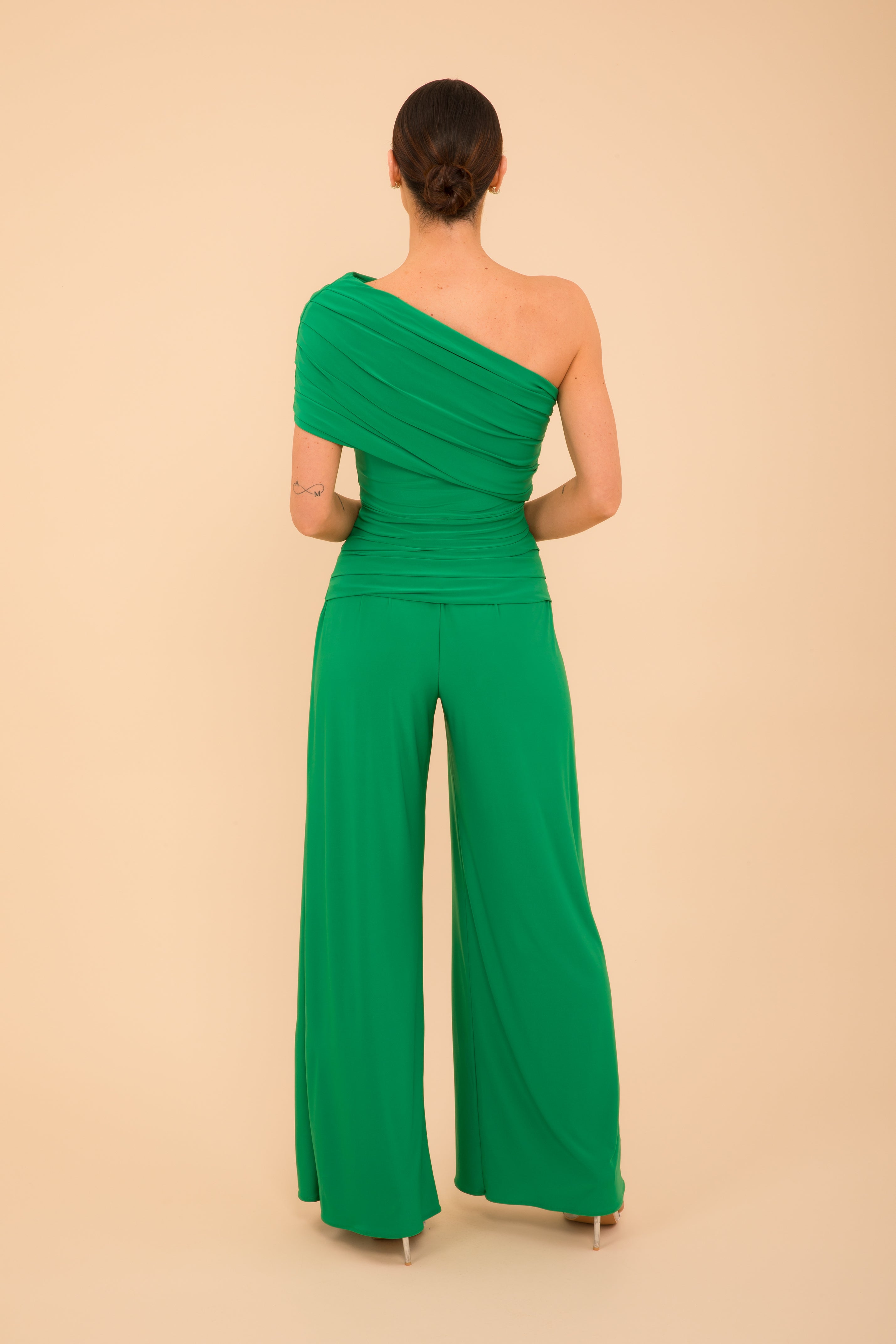 Atom Label Green Rhodium Jumpsuit
