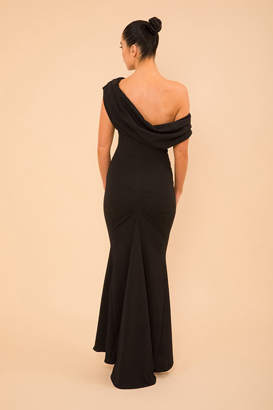 Atom Label Black Nitrogen Gown