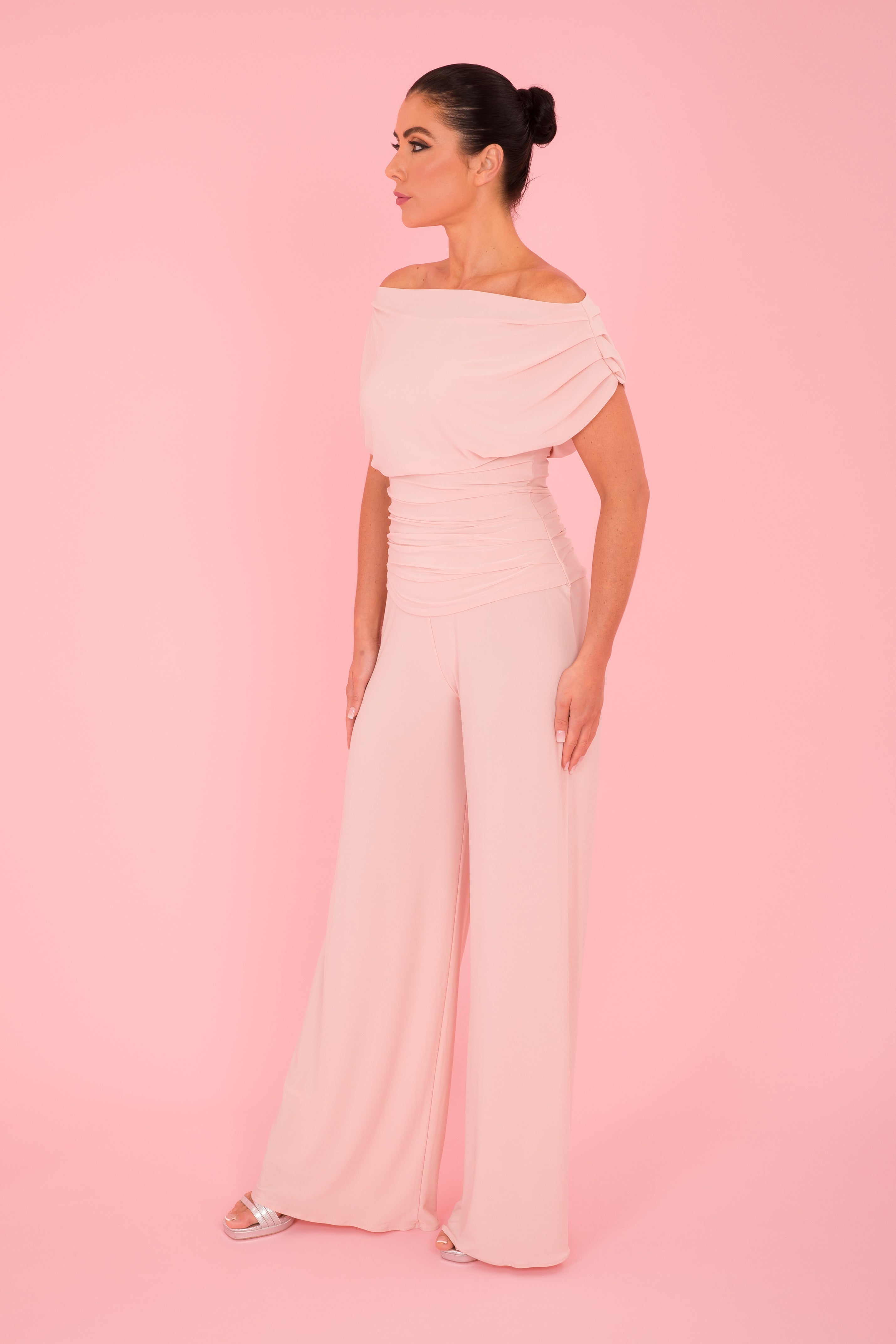 Atom Label Blush Ss26 Carbon Jumpsuit
