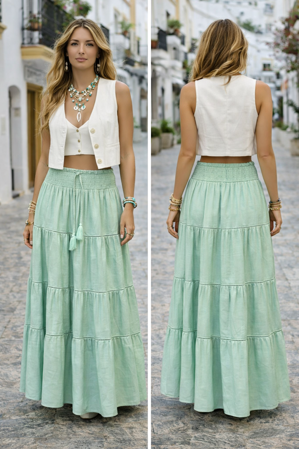 Soul Of Sita Alice Cotton Voile Long Gypsy Skirt