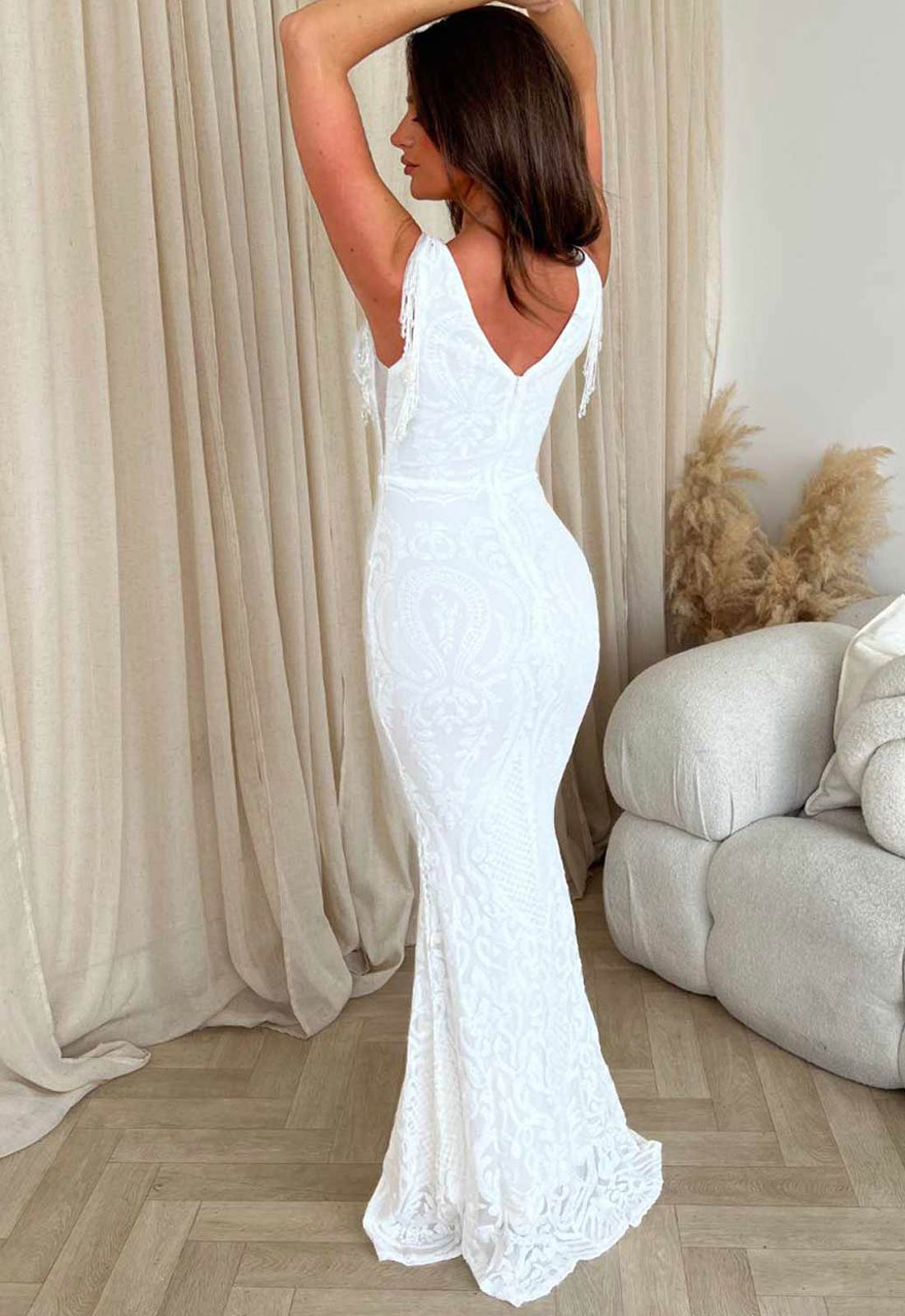 Nazz Collection White Mesmerised Maxi Dress