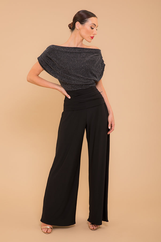 Atom Label Black & Silver Carbon Sparkle Jumpsuit