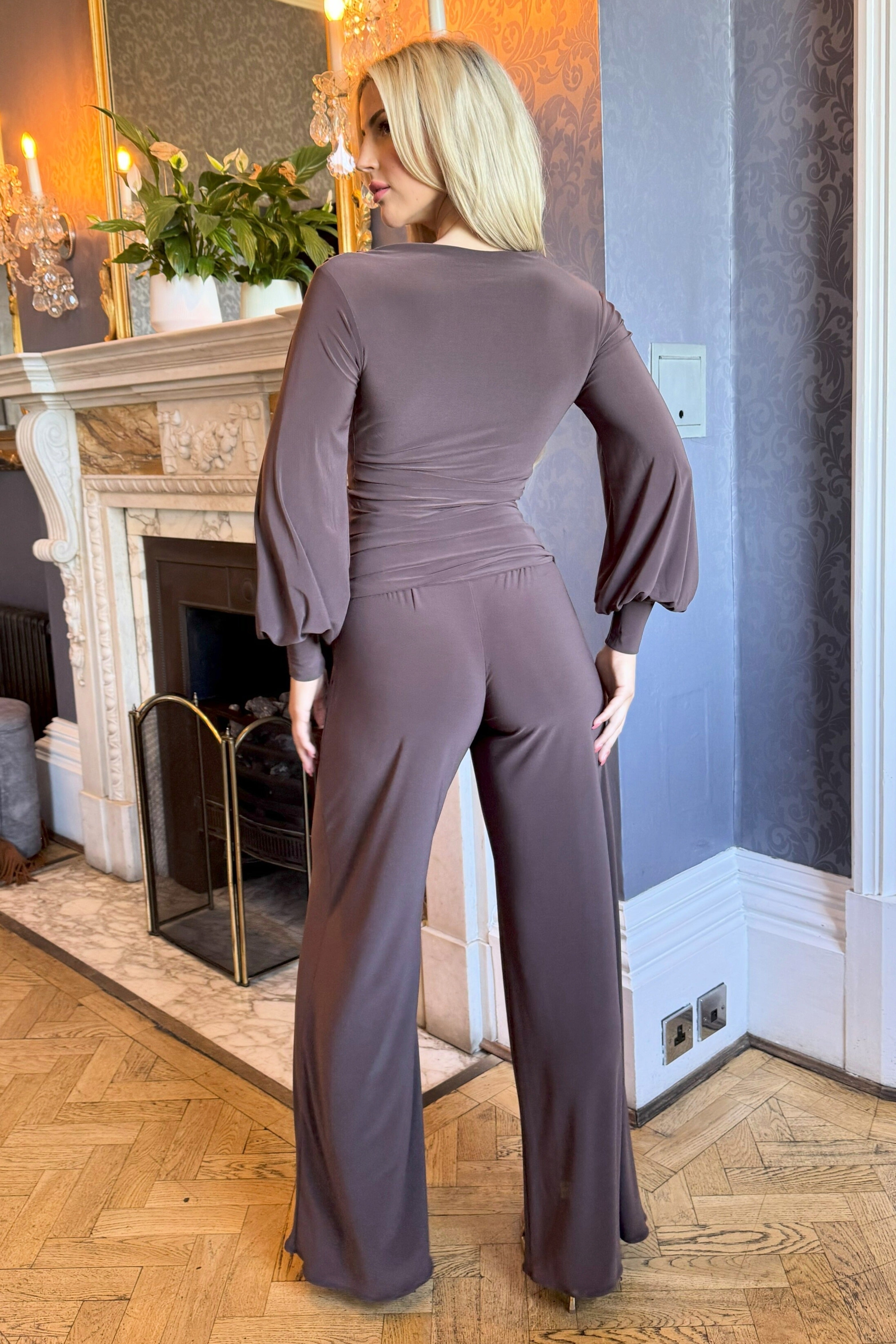 Atom Label Chocolate Indium Jumpsuit