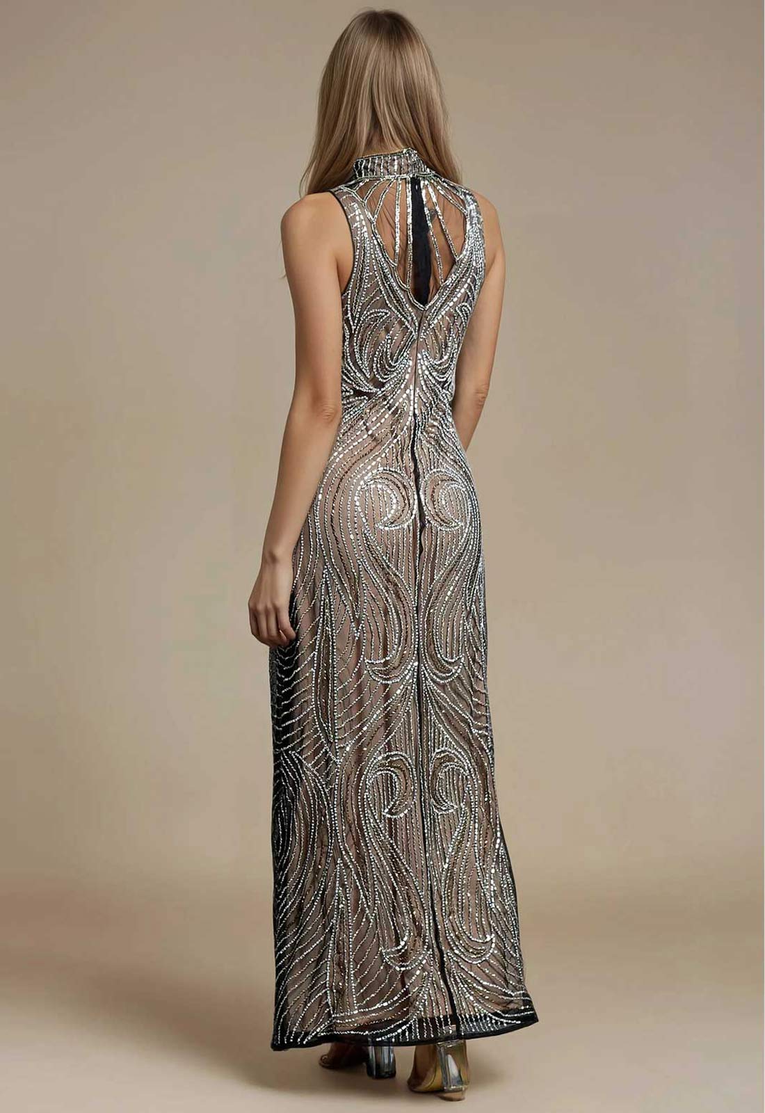 Jywal London Silver Olivier Maxi Dress
