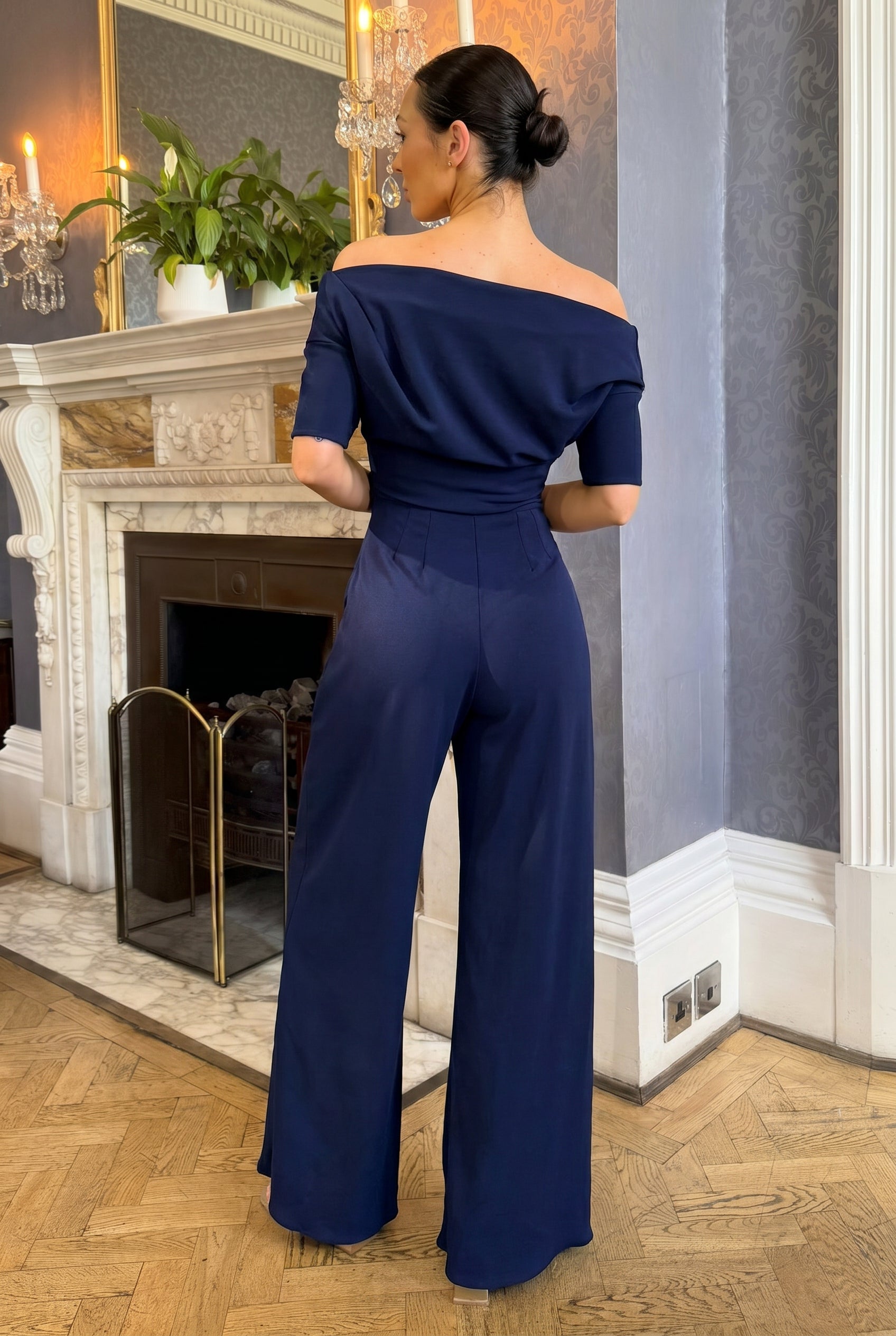 Atom Label SS26 Lima Jumpsuit 2.0 in navy