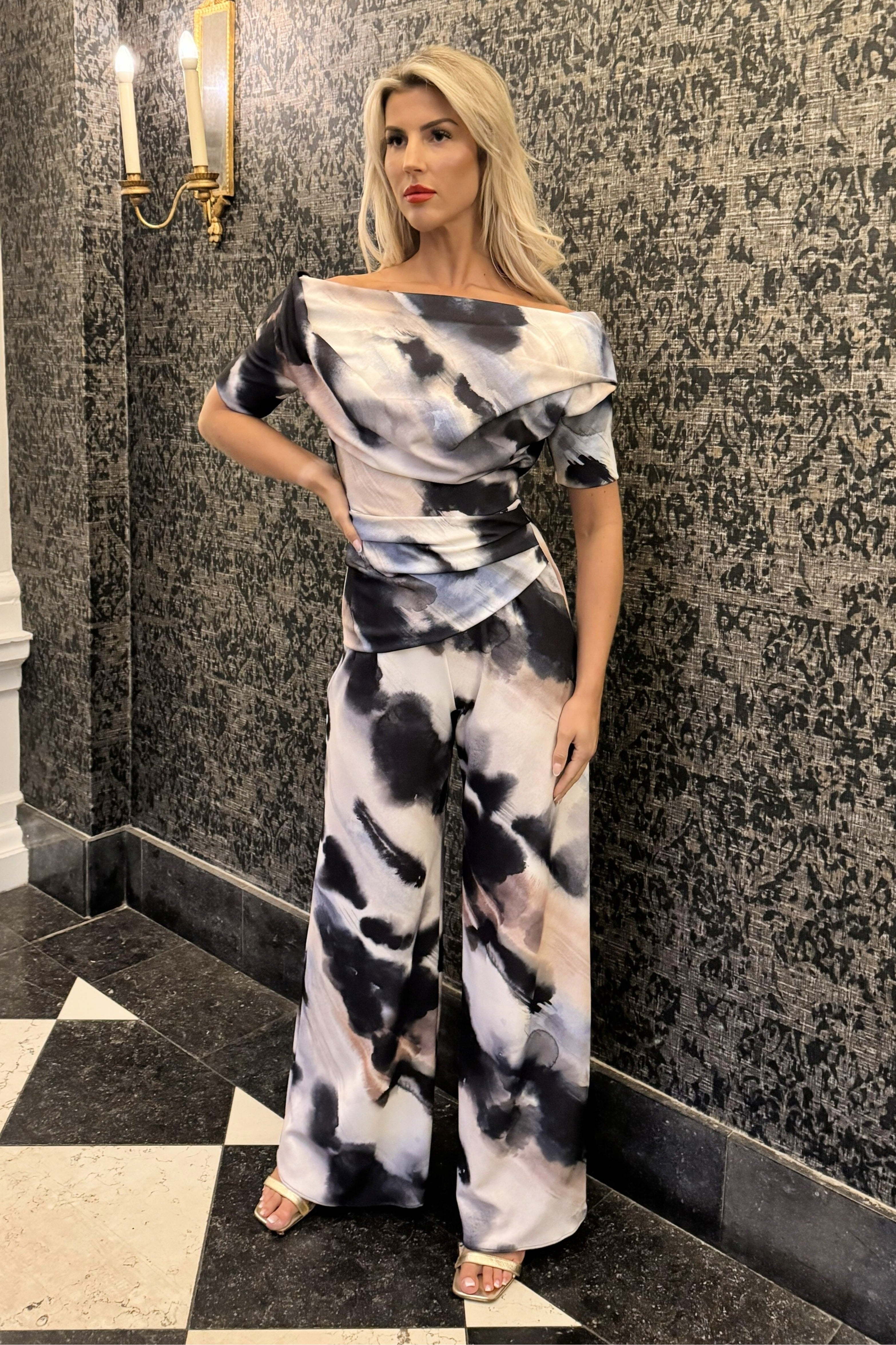 Atom Label Abstract Print Ss26 Lima Jumpsuit 2.0