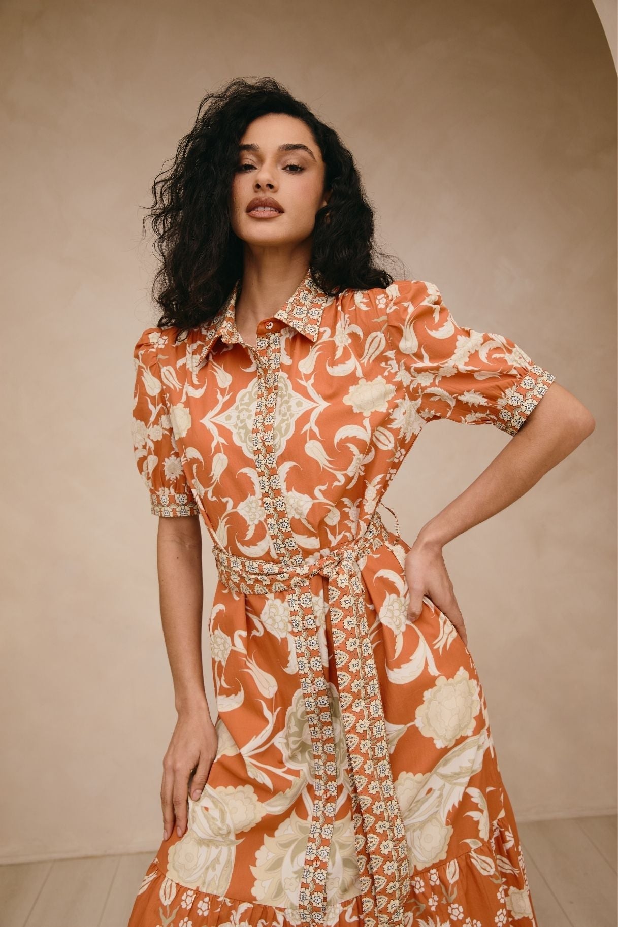 Raishma Studio Orange Linda Dress
