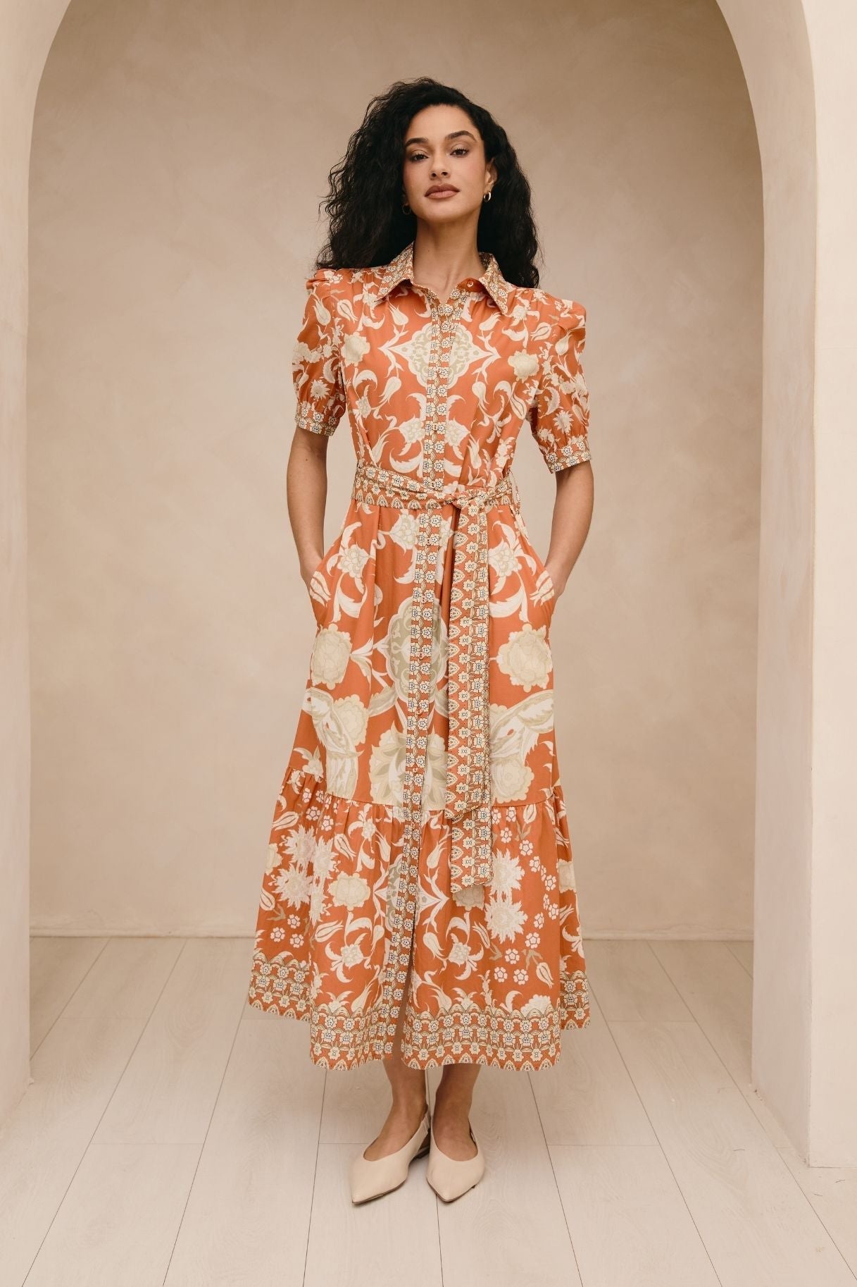 Raishma Studio Orange Linda Dress