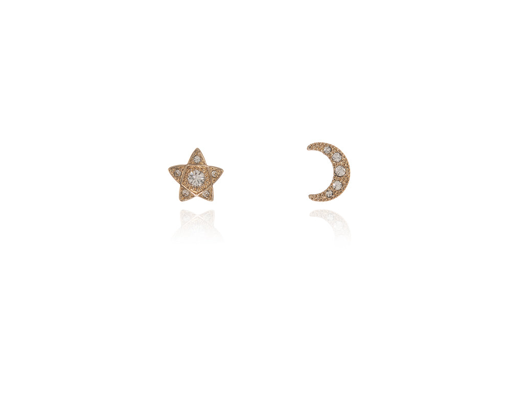 Cachet London Lunar Star Gold Earrings