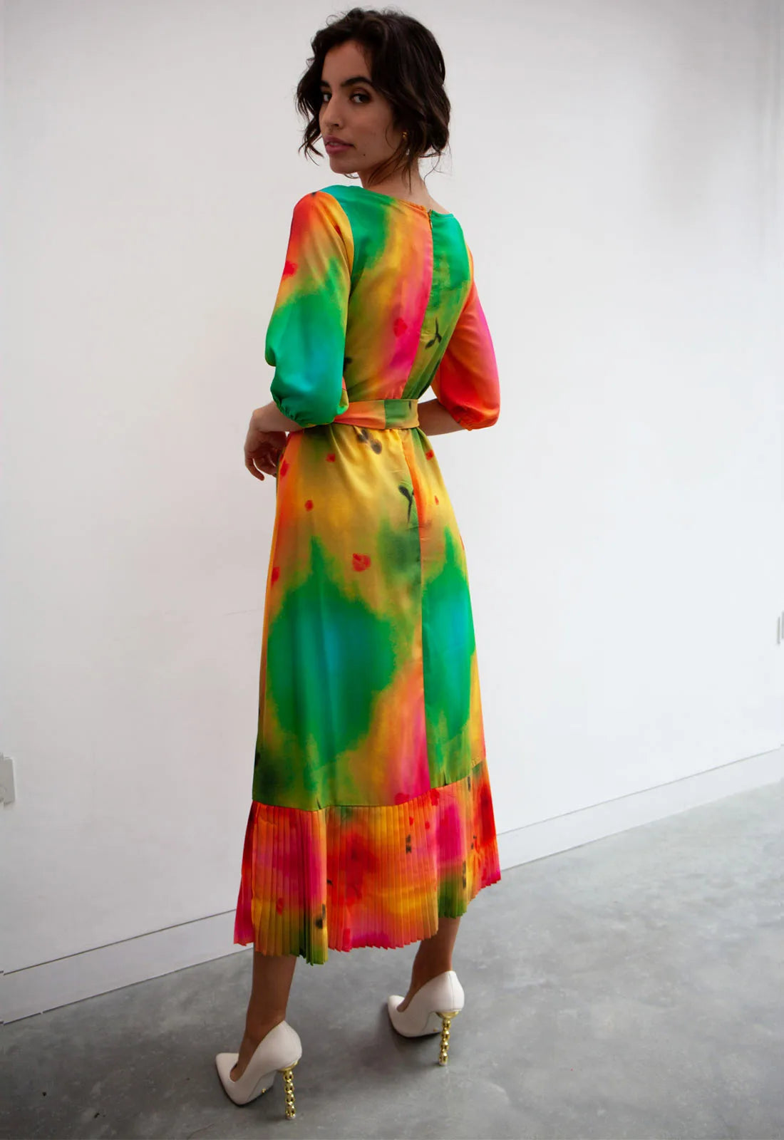Marta print dress