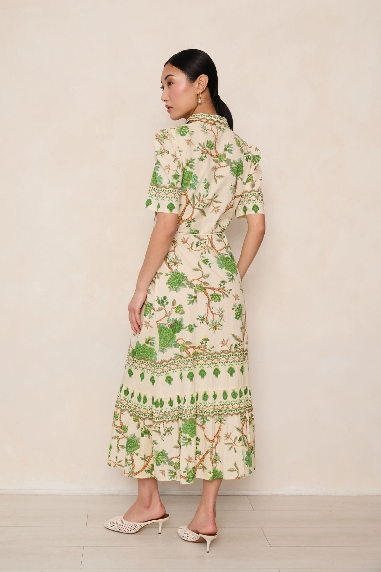 Raishma Studio Green Miranda Green Dress