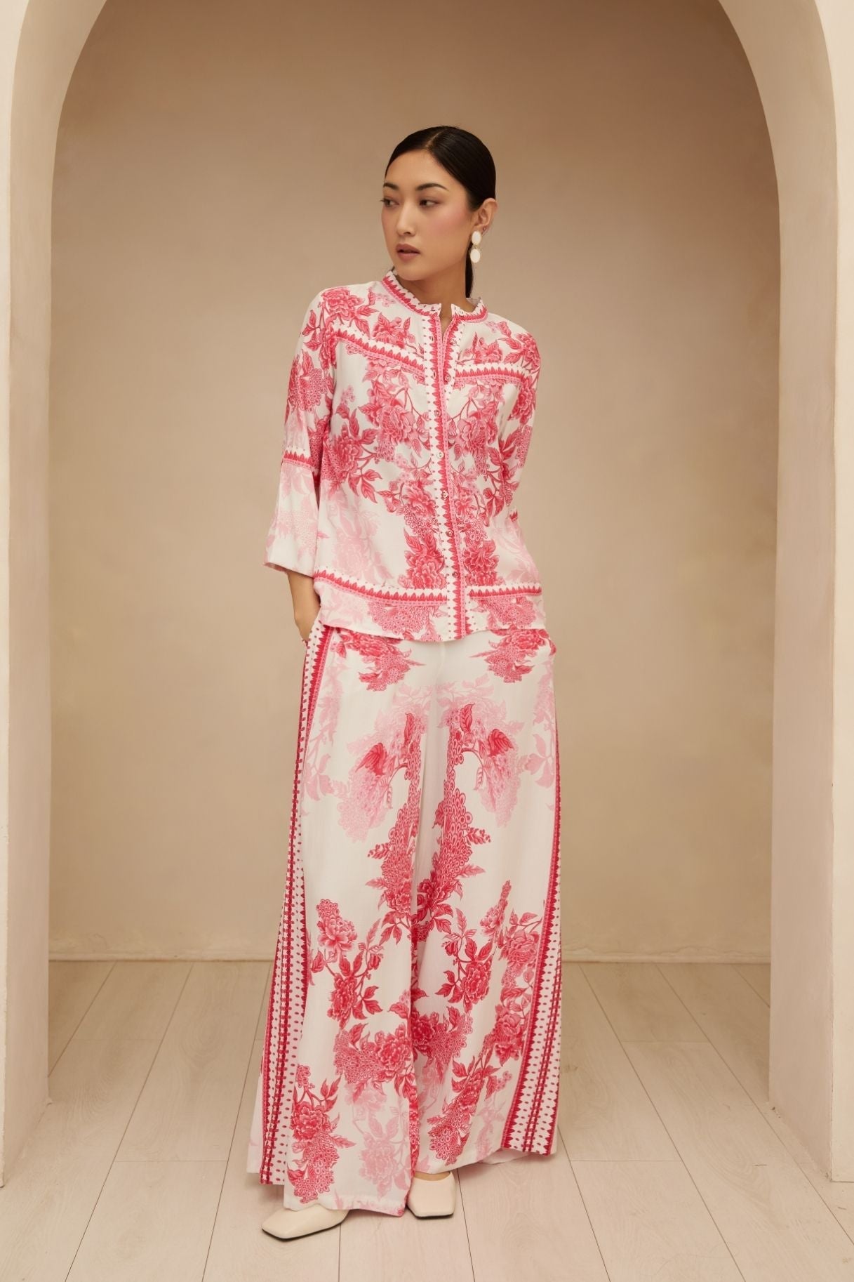 Raishma Studio Pink Myra Pink Shirt