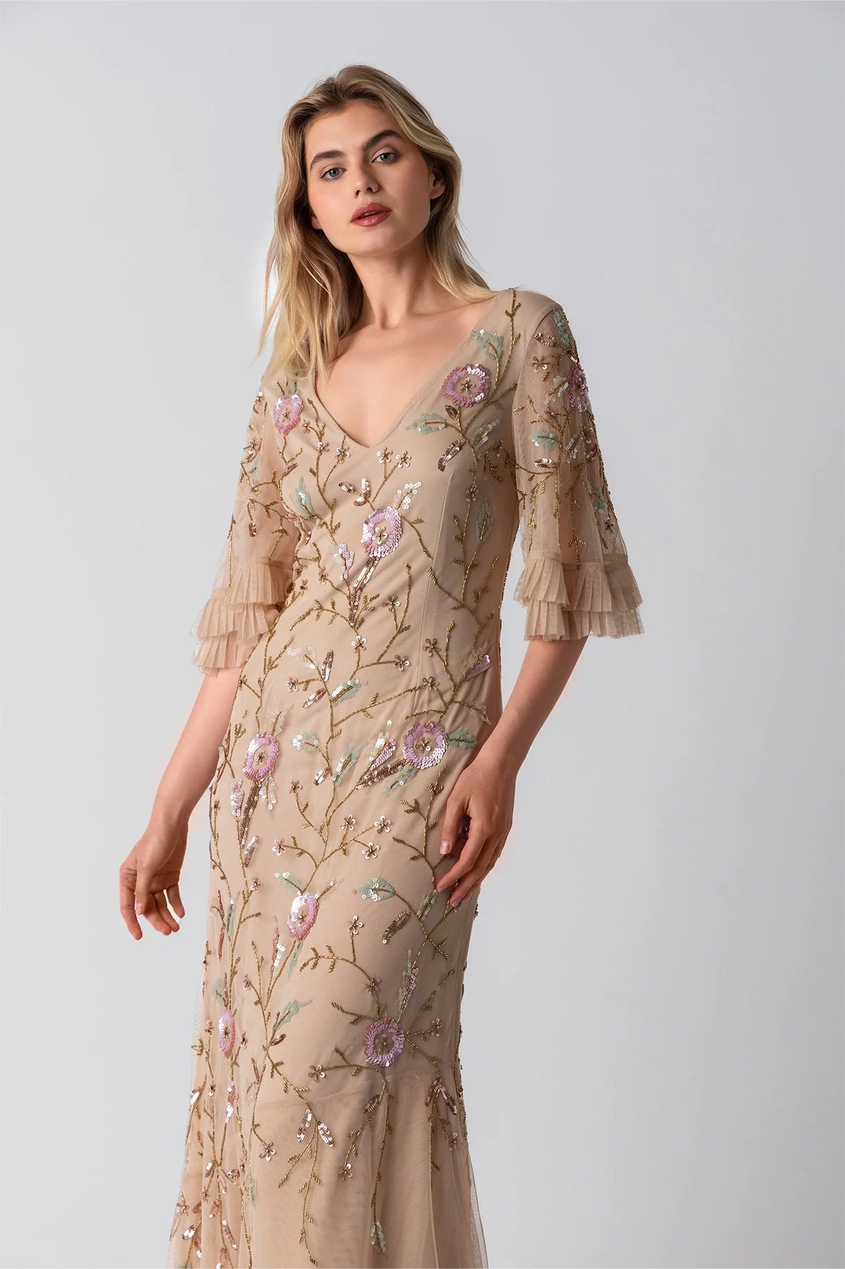 Raishma Couture Nude Natalie Gown