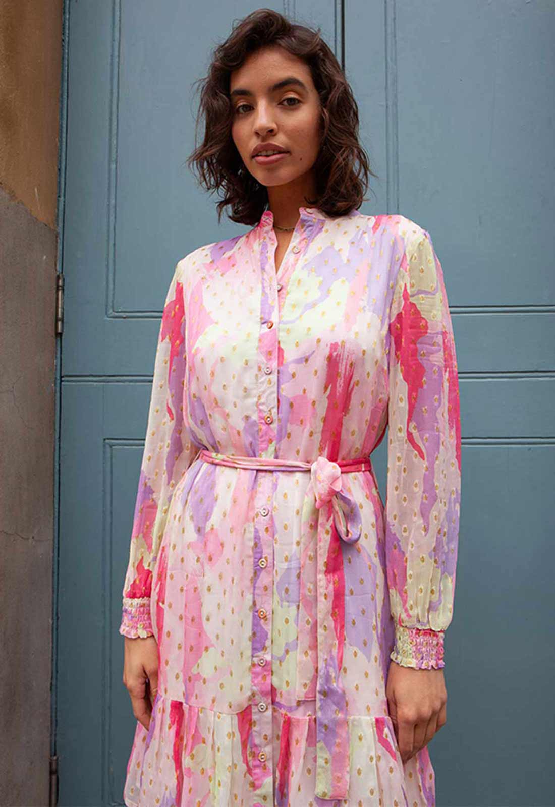Pink Tiffani Print Dress