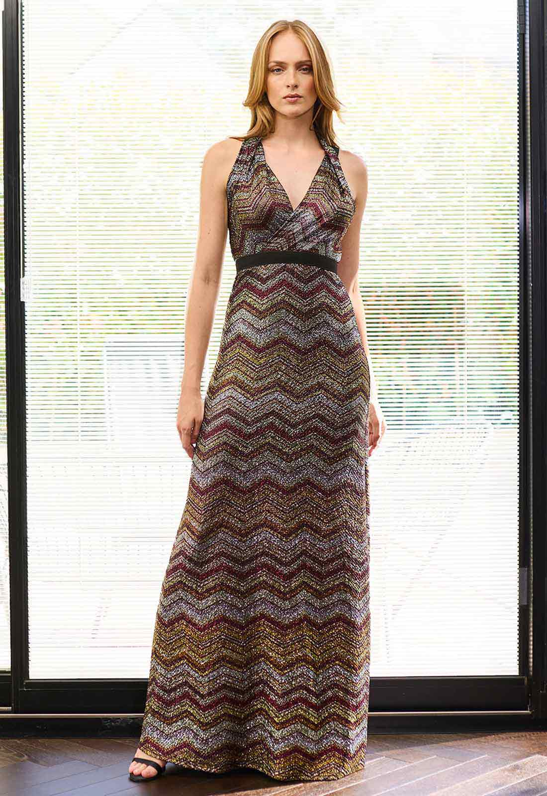 NIfty Fifty metallic maxi dress