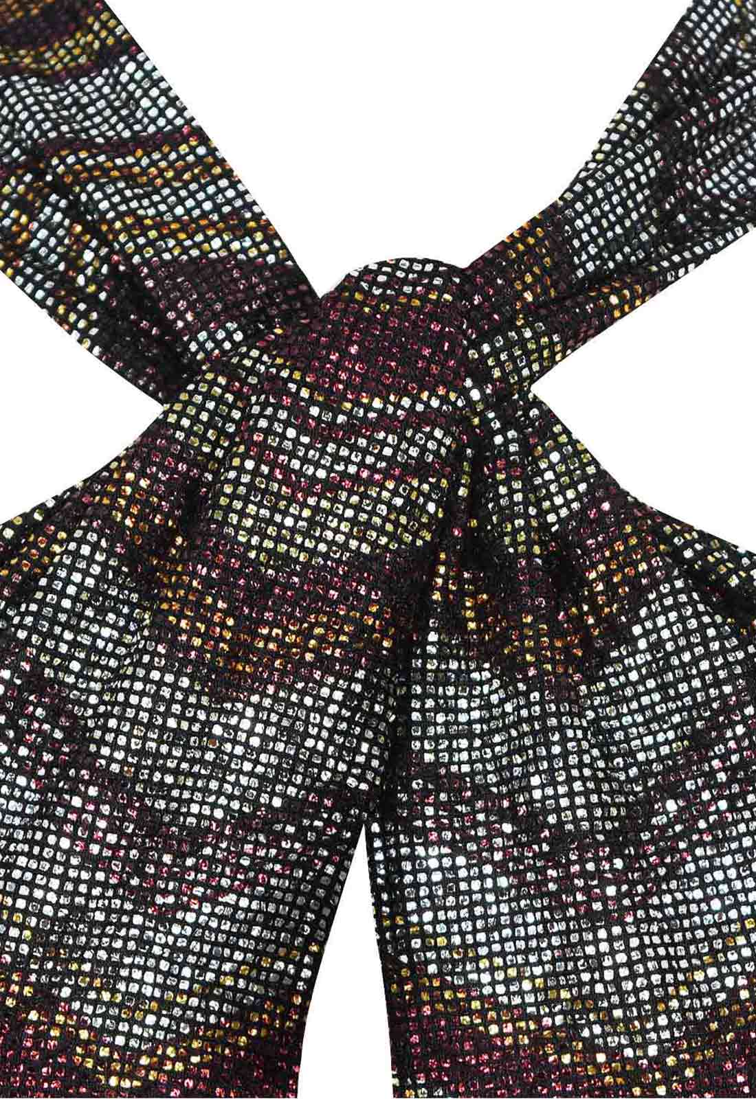 Close-up of a patterned belt with a white background