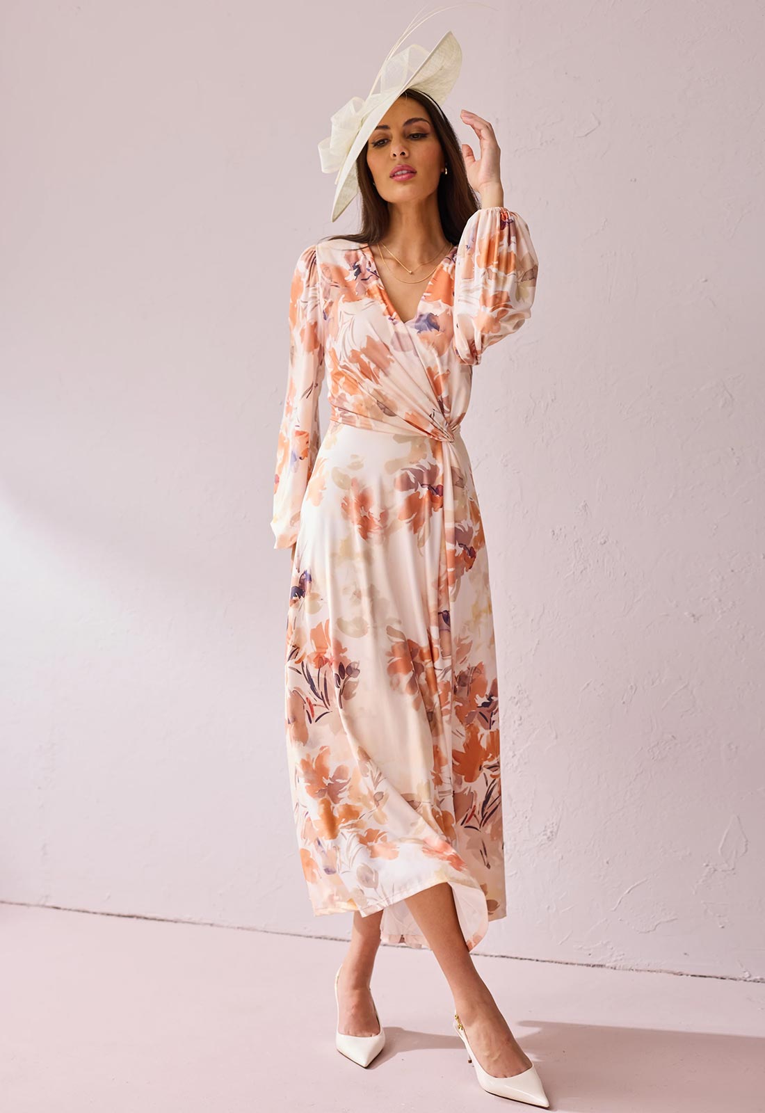 Samantha Jane Blush Peaches Cocktail Dress