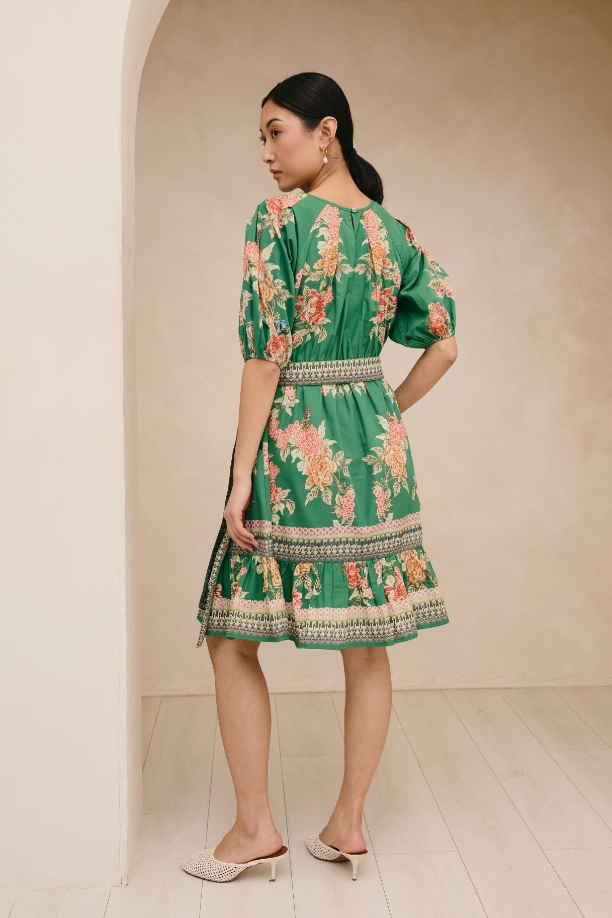 Raishma Studio Green Petula Green Dress