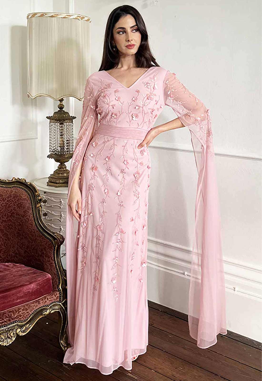 Raishma Couture Pink Betsy Gown