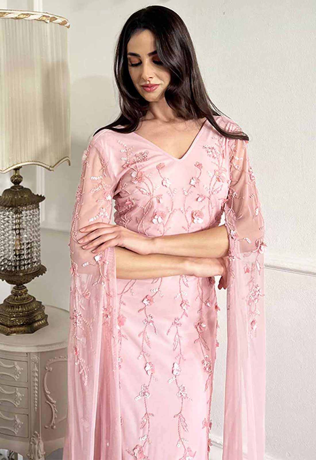 Raishma Couture Pink Betsy Maxi Dress