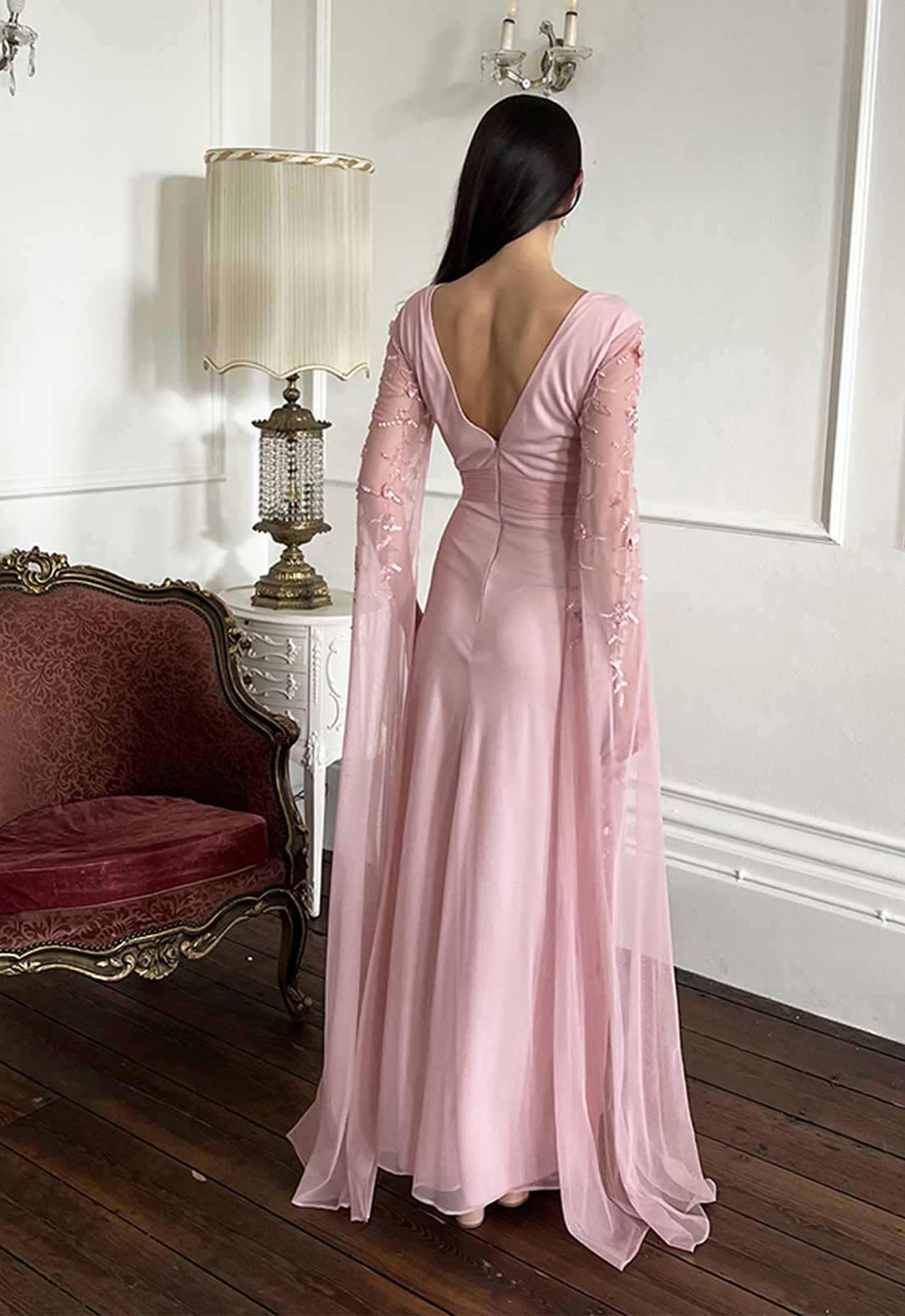 Raishma Couture Pink Betsy Maxi Dress