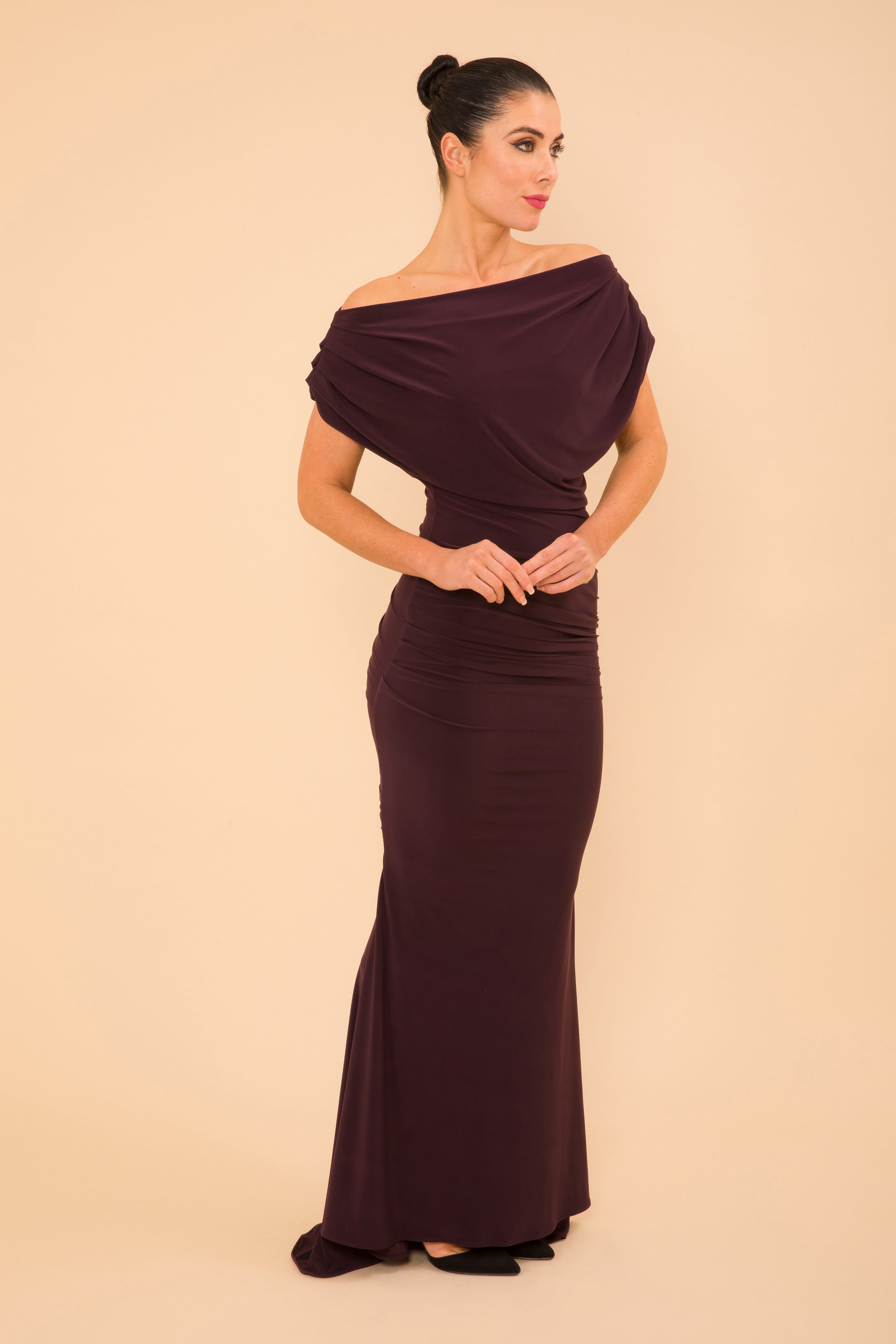 Atom Label Blackcurrent Platinum Gown