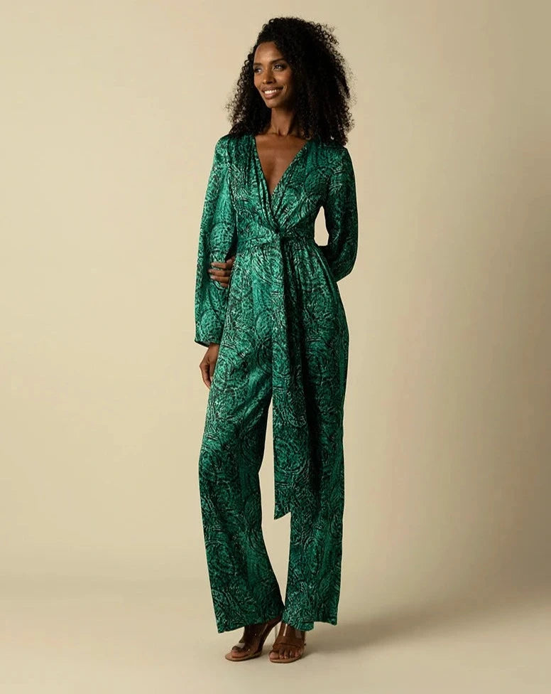 Raishma Studio Green Blake Jumpsuit
