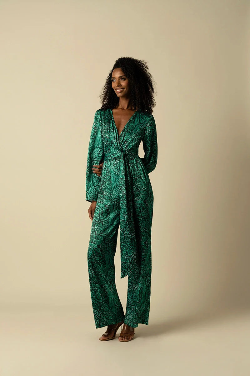 Raishma Studio Green Blake Green Jumpsuit