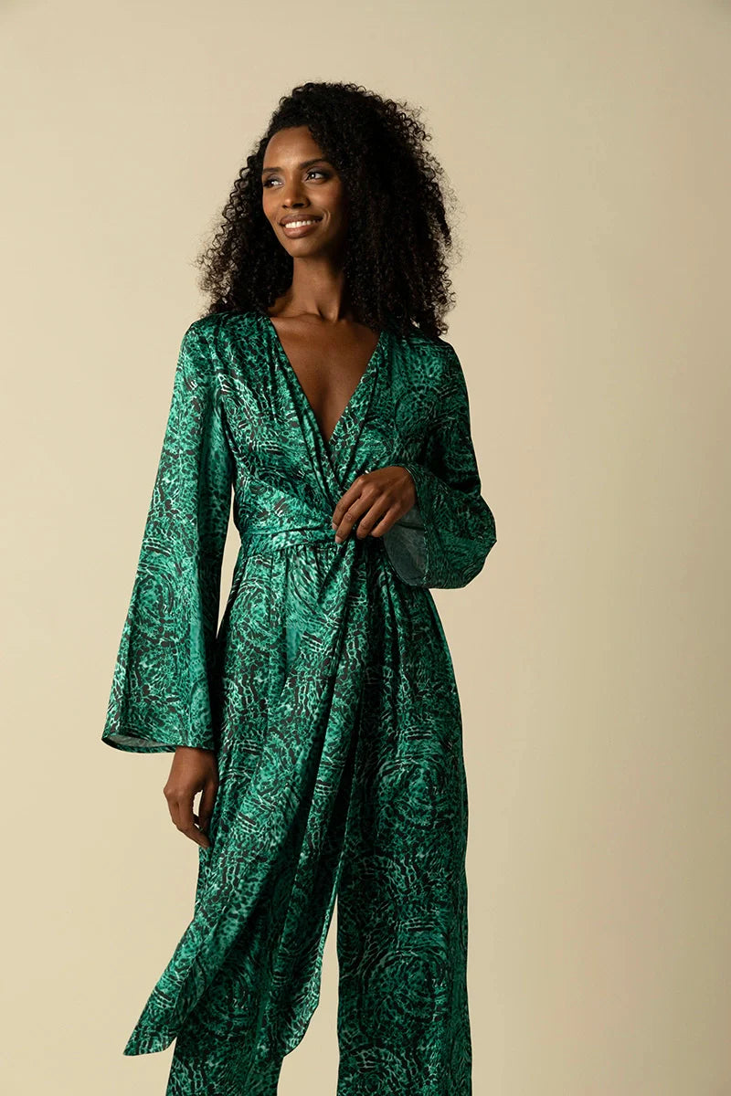 Raishma Studio Green Blake Jumpsuit
