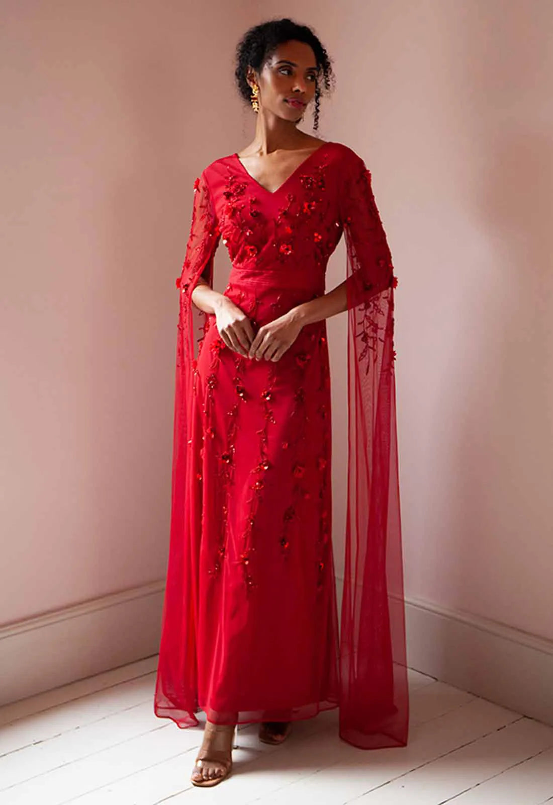 Raishma Couture Red Betsy Gown