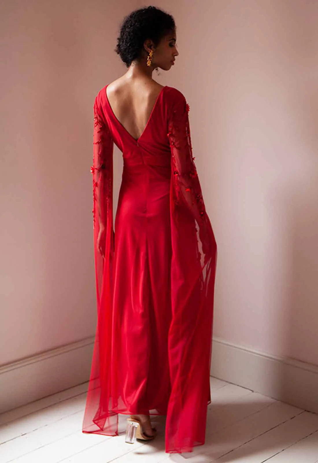 Raishma Couture Red Betsy Gown
