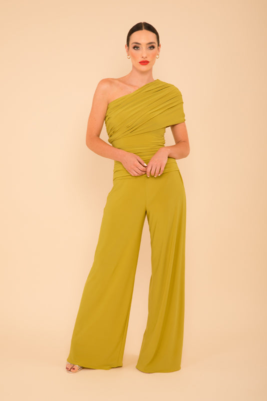 Atom Label Lime Rhodium Jumpsuit